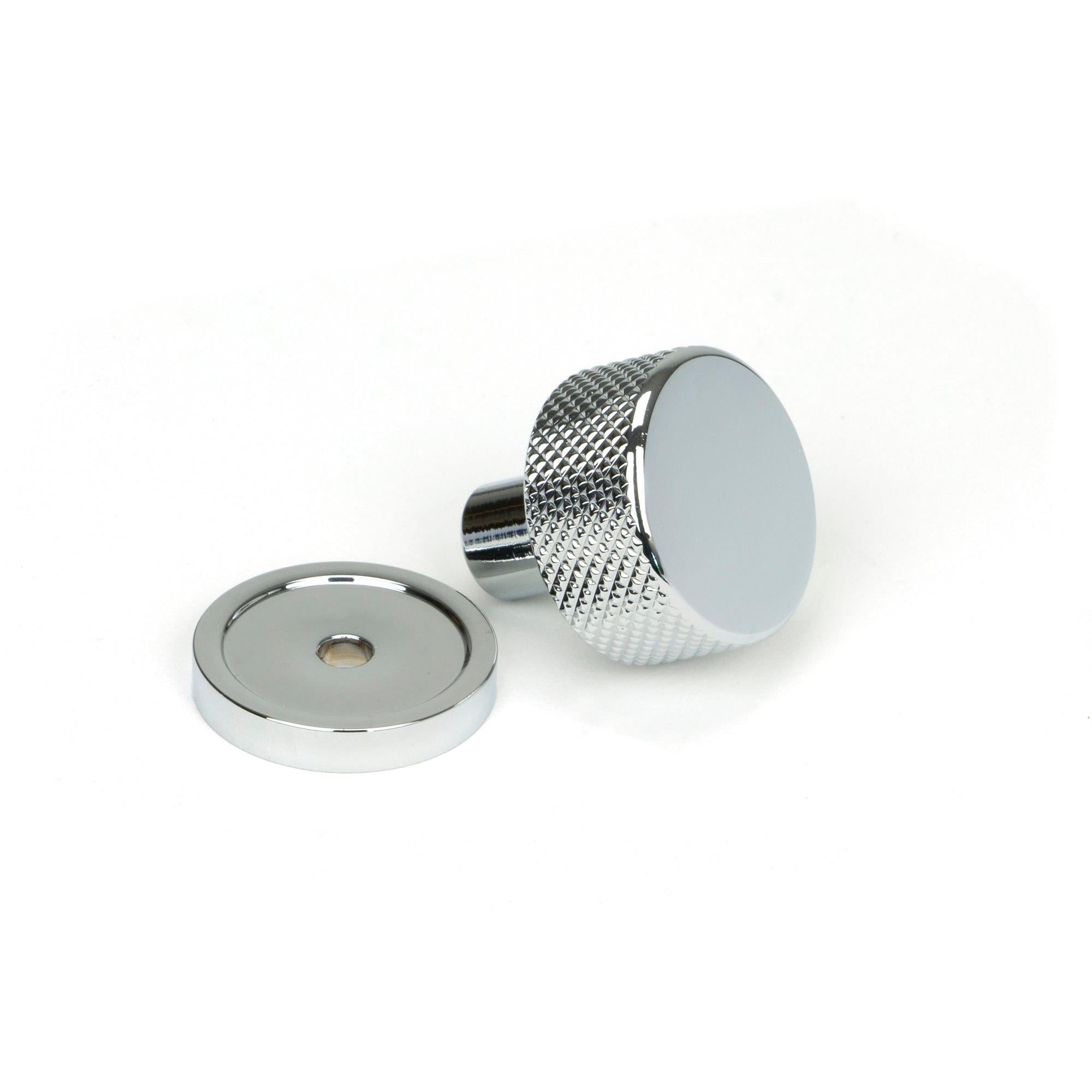 Polished Chrome Brompton Cabinet Knob - 25mm (Plain) | From The Anvil - Cabinet Knobs - From The Anvil - Yester Home