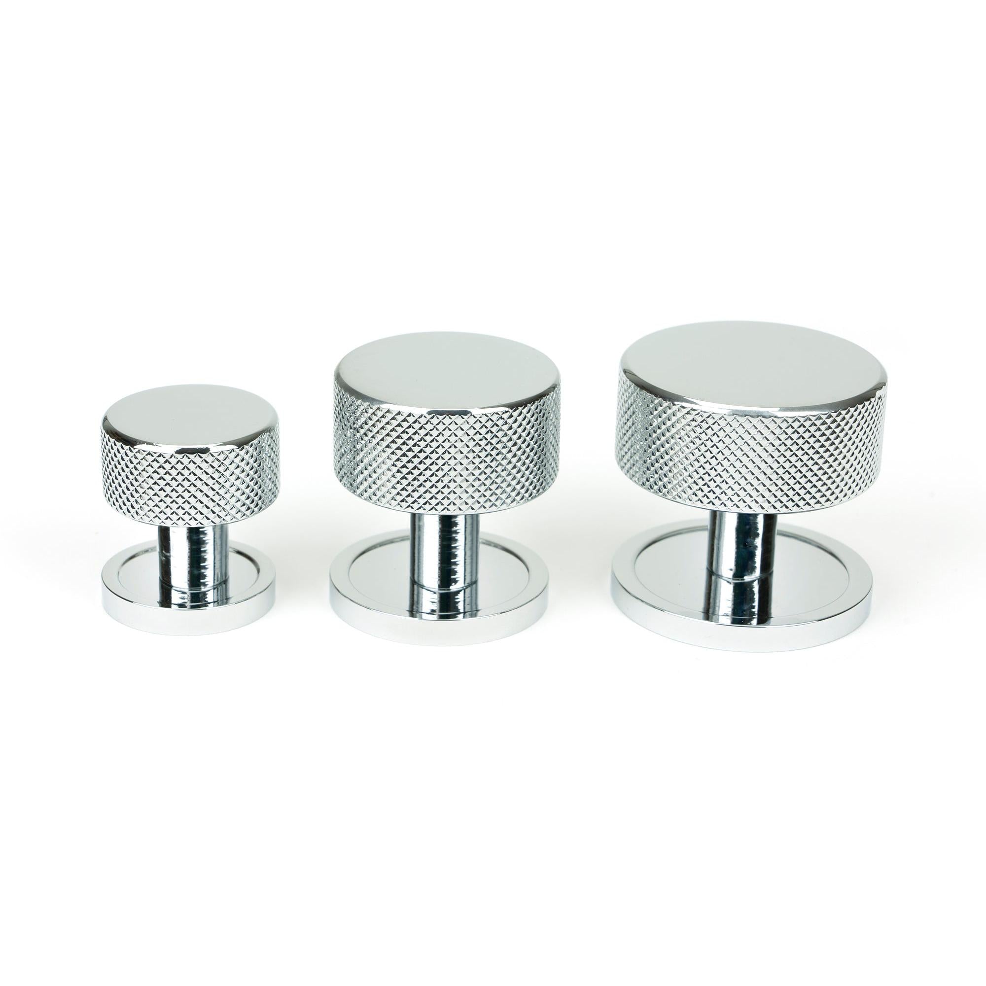 Polished Chrome Brompton Cabinet Knob - 25mm (Plain) | From The Anvil - Cabinet Knobs - From The Anvil - Yester Home