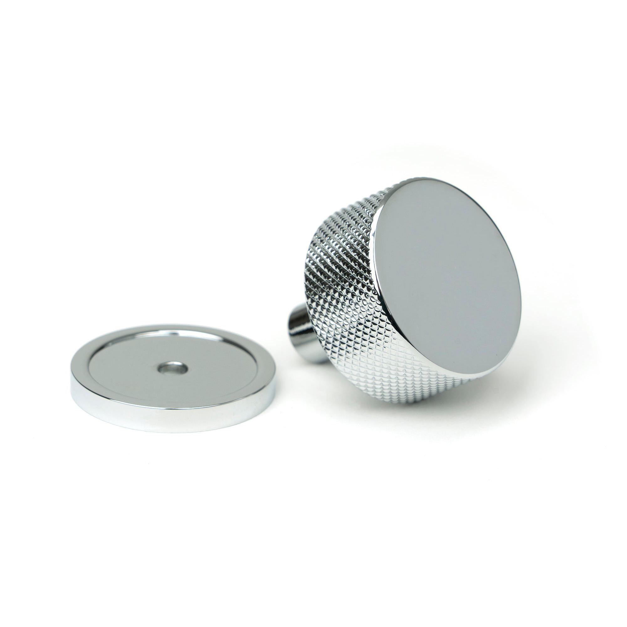 Polished Chrome Brompton Cabinet Knob - 32mm (Plain) | From The Anvil - Cabinet Knobs - From The Anvil - Yester Home