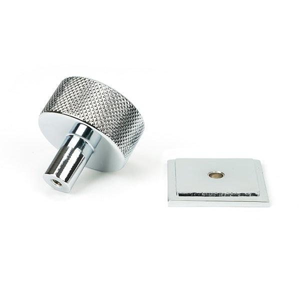 Polished Chrome Brompton Cabinet Knob - 32mm (Square) | From The Anvil-Cabinet Knobs-Yester Home