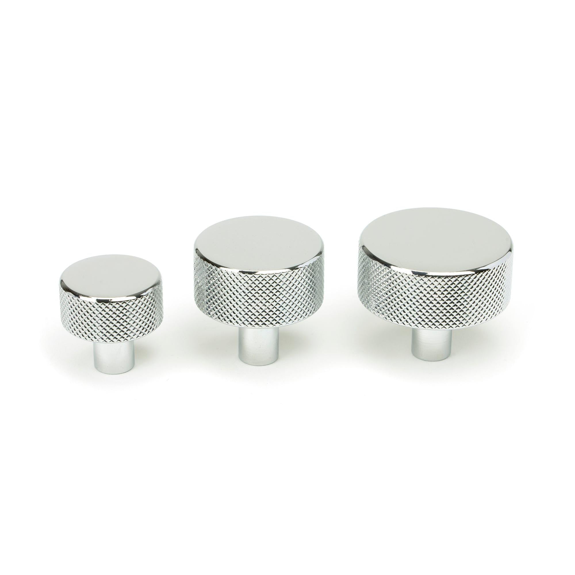 Polished Chrome Brompton Cabinet Knob - 38mm (No rose) | From The Anvil - Cabinet Knobs - From The Anvil - Yester Home