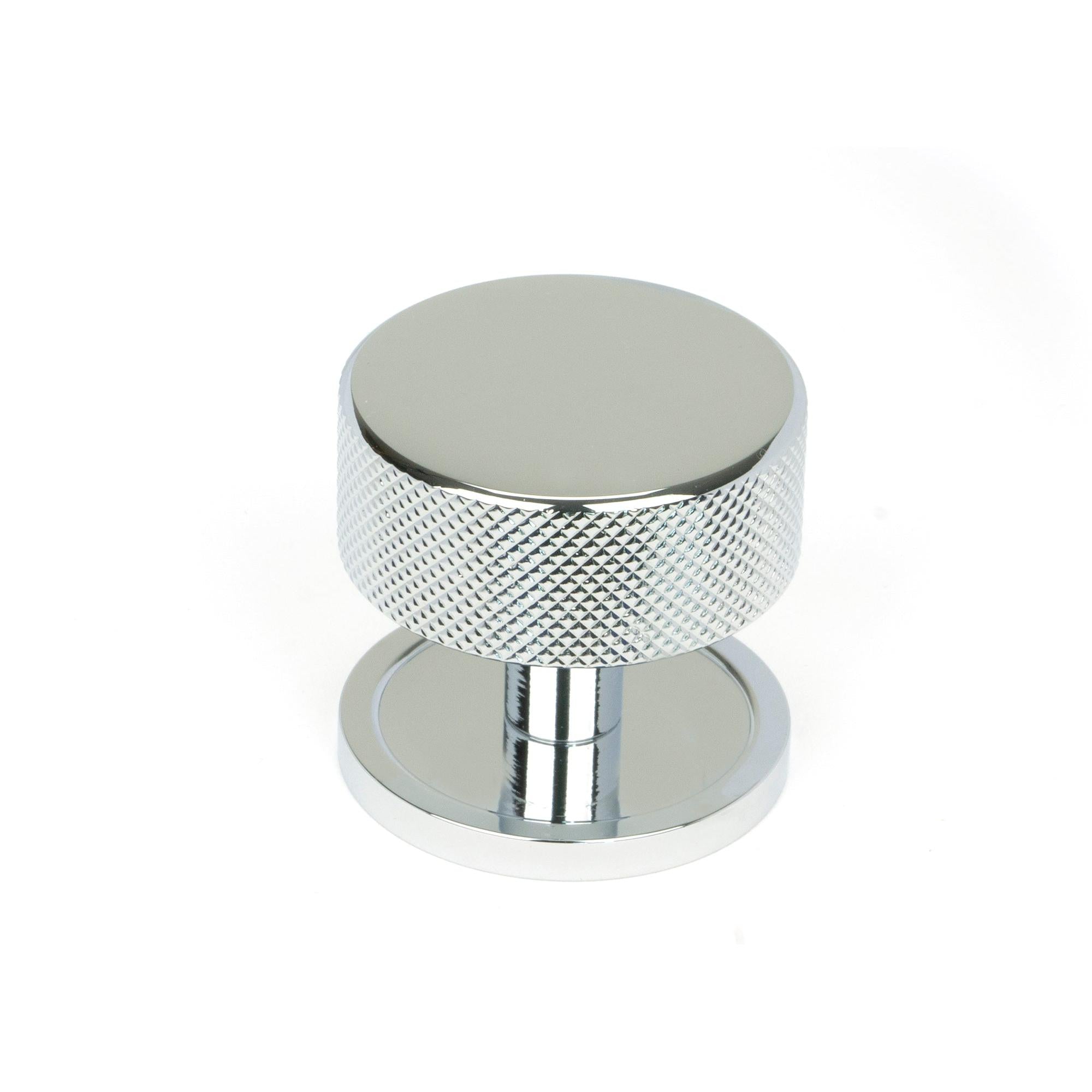 Polished Chrome Brompton Cabinet Knob - 38mm (Plain) | From The Anvil - Cabinet Knobs - From The Anvil - Yester Home