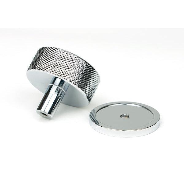 Polished Chrome Brompton Cabinet Knob - 38mm (Plain) | From The Anvil-Cabinet Knobs-Yester Home