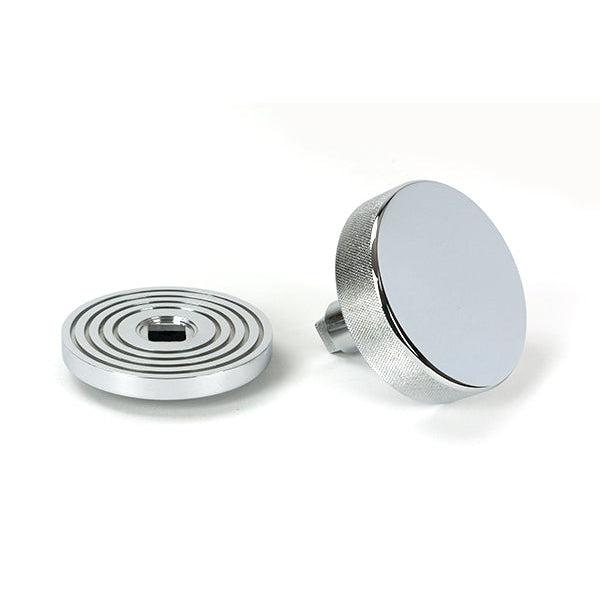 Polished Chrome Brompton Centre Door Knob (Beehive) | From The Anvil-Centre Door Knobs-Yester Home