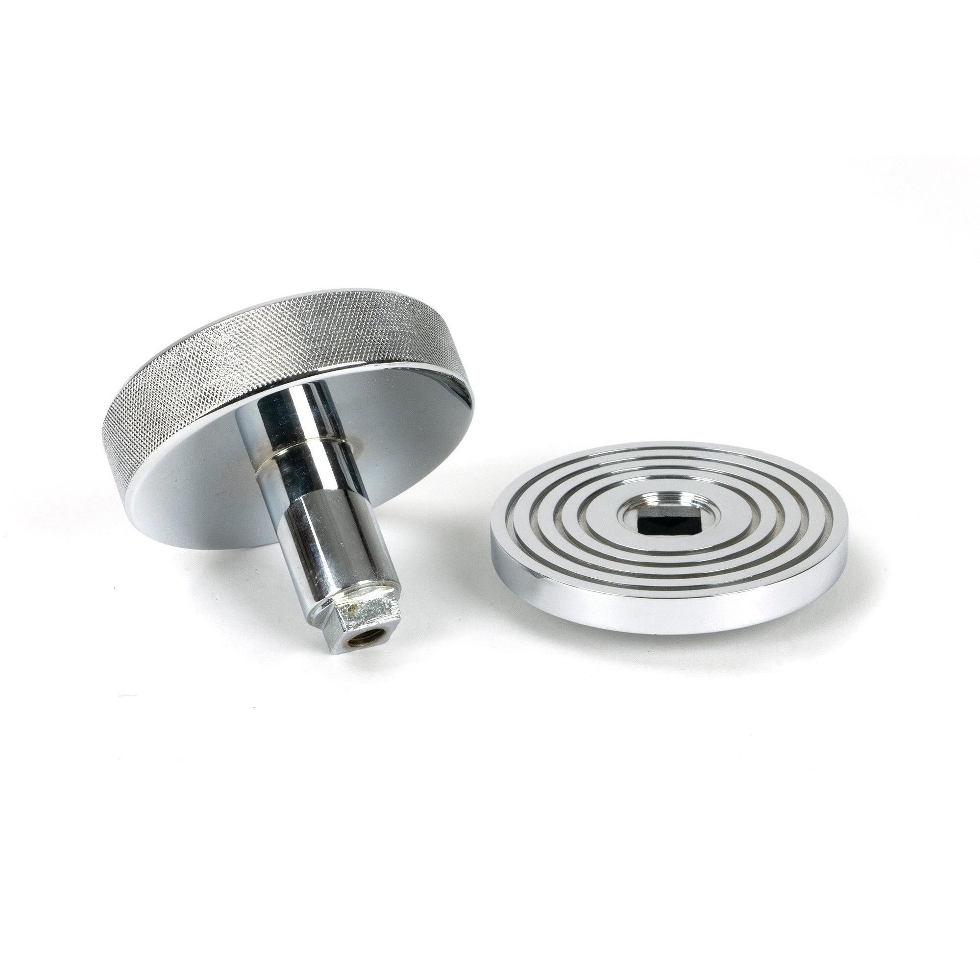 Polished Chrome Brompton Centre Door Knob (Beehive) | From The Anvil - Centre Door Knobs - From The Anvil - Yester Home