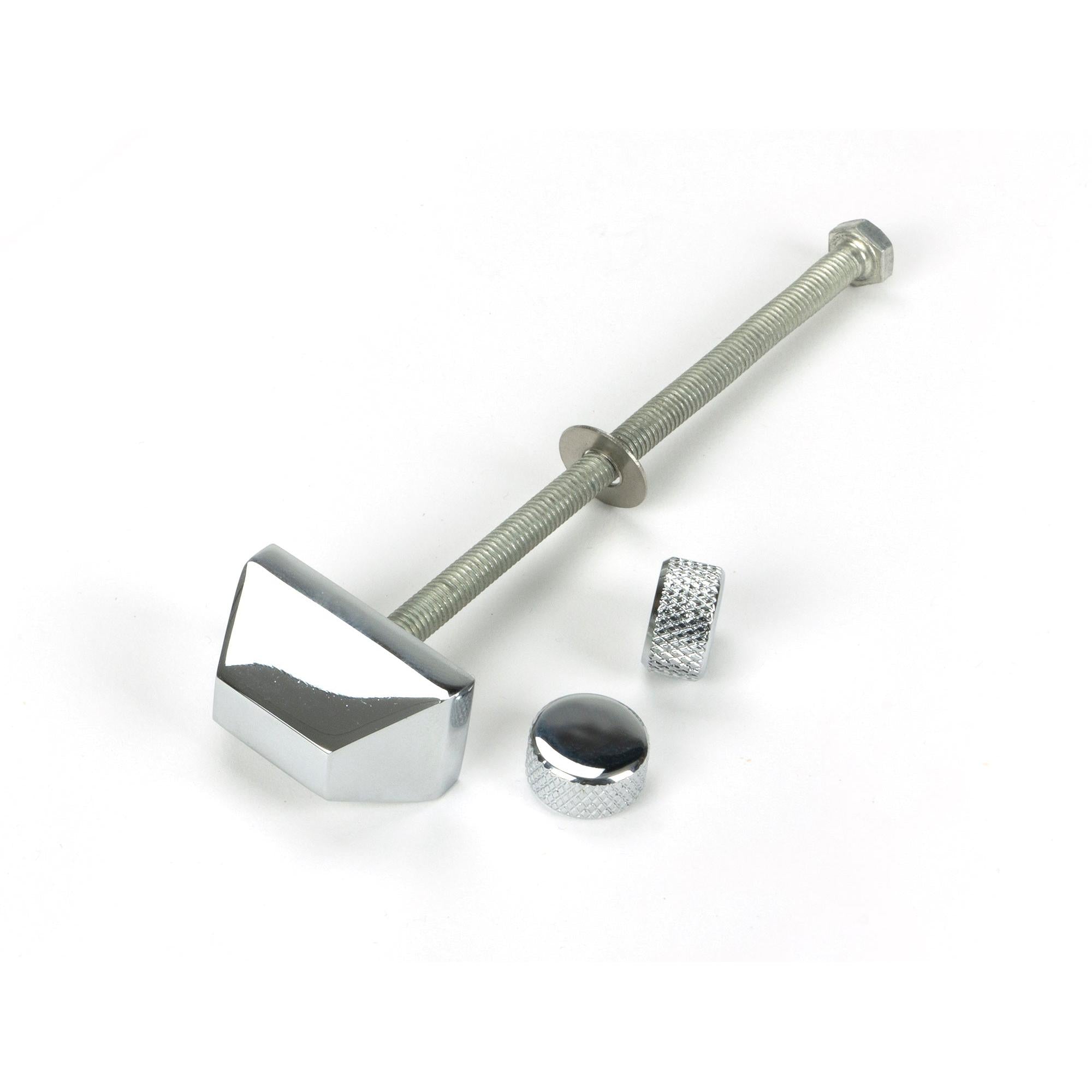 Polished Chrome Brompton Door Knocker | From The Anvil - Bolt-Through Door Knockers - From The Anvil - Yester Home