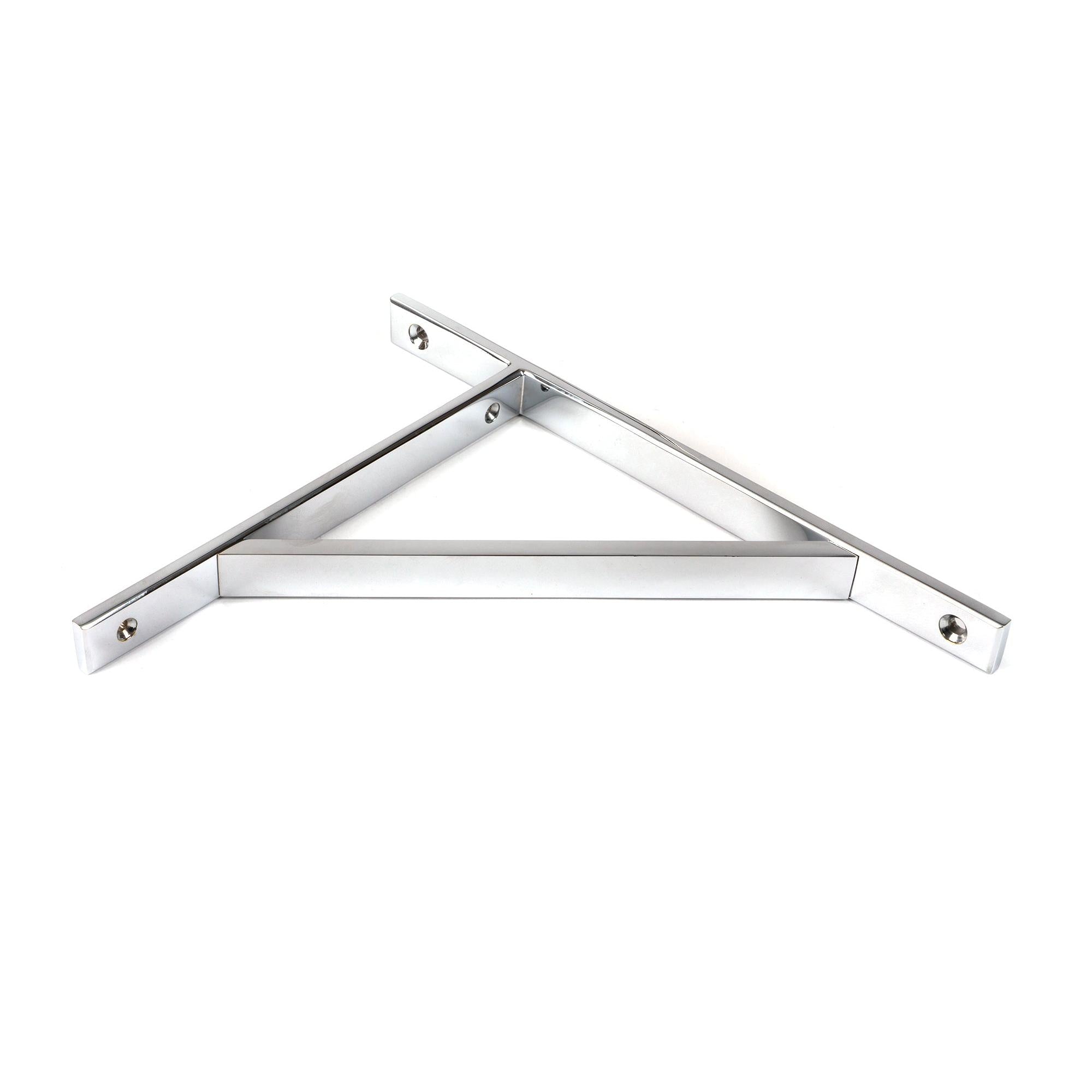 Polished Chrome Chalfont Shelf Bracket (260mm x 200mm) | From The Anvil - Shelf Brackets - From The Anvil - Yester Home