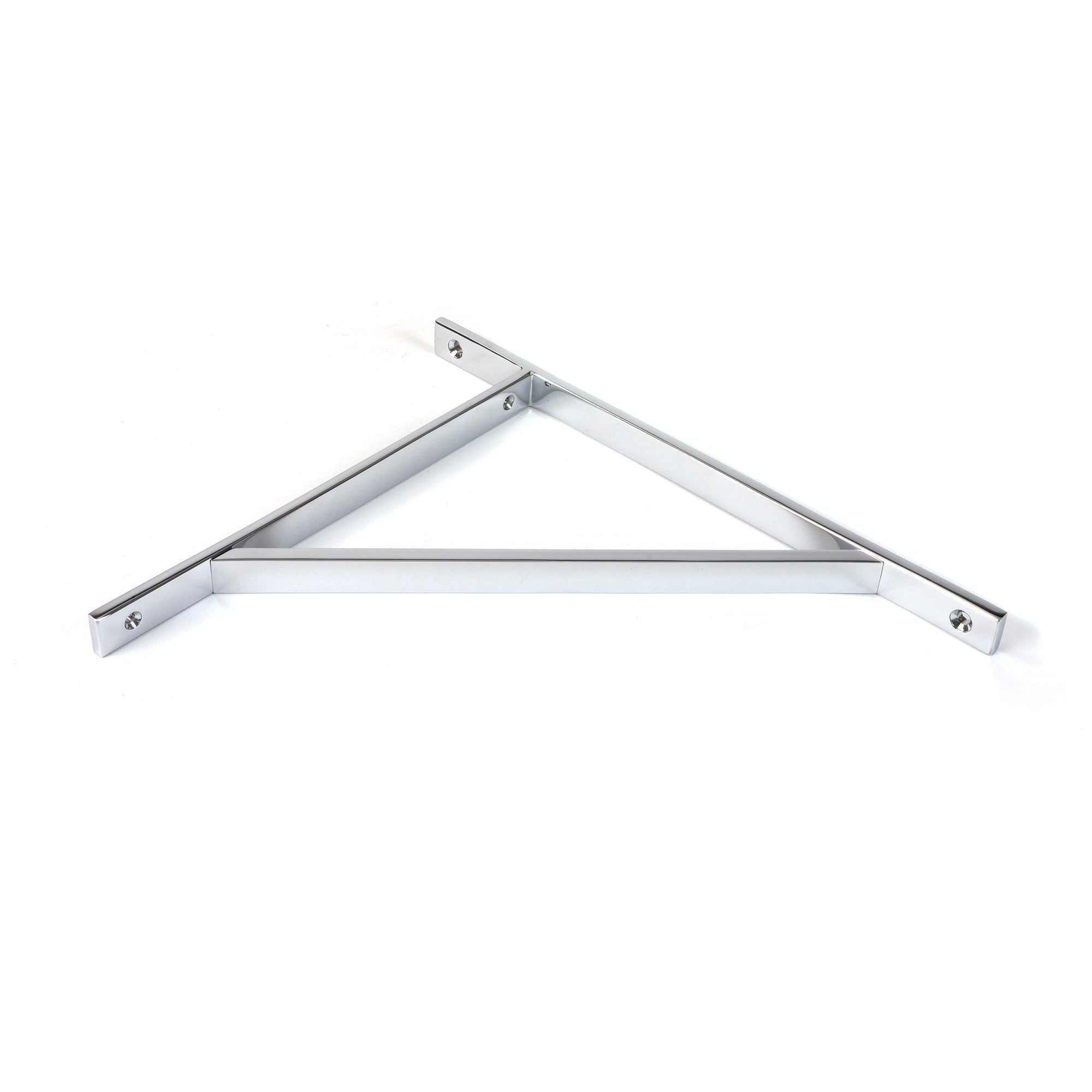 Polished Chrome Chalfont Shelf Bracket (314mm x 250mm) | From The Anvil-Shelf Brackets-Yester Home