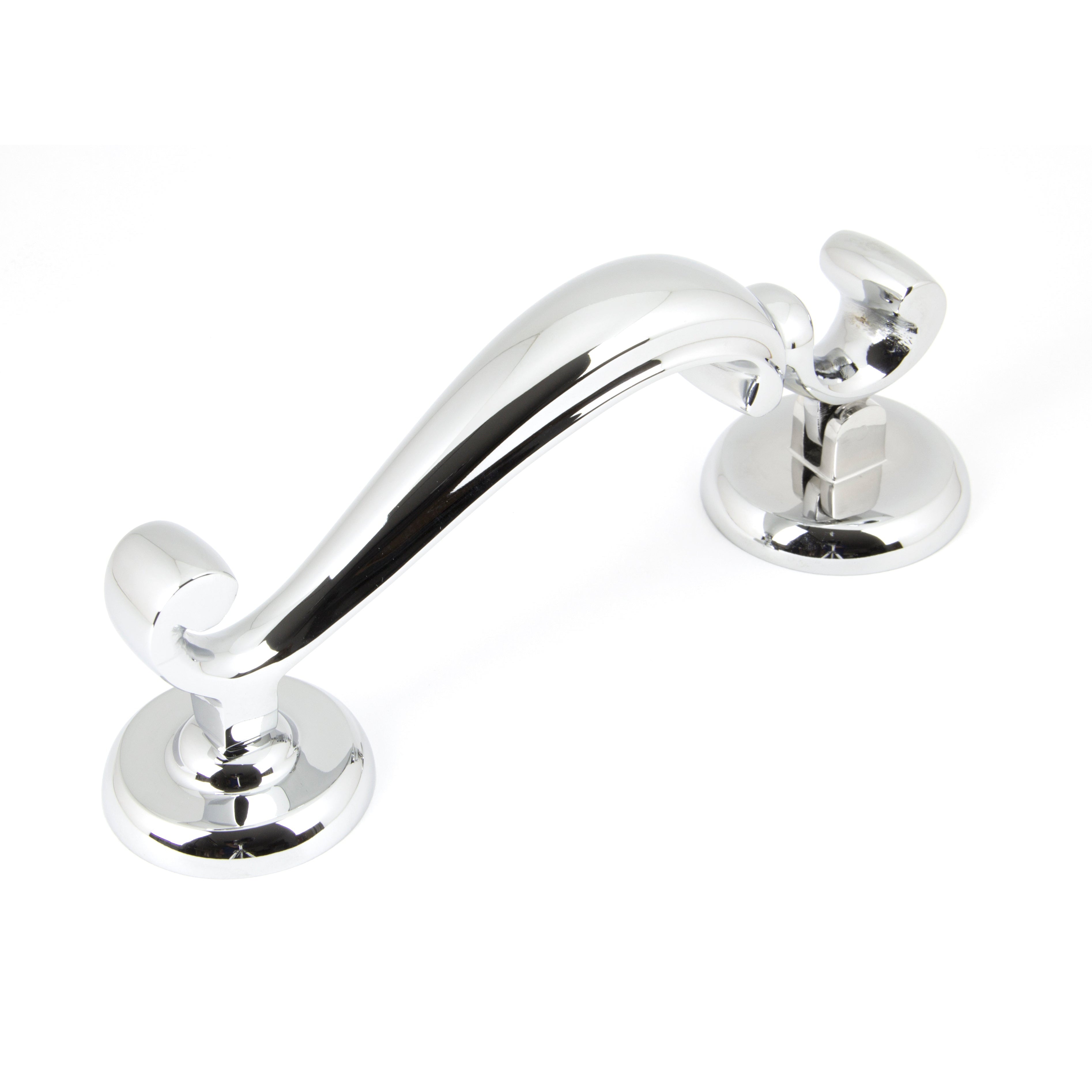 Polished Chrome Doctors Door Knocker | From The Anvil-Bolt-Through Door Knockers-Yester Home