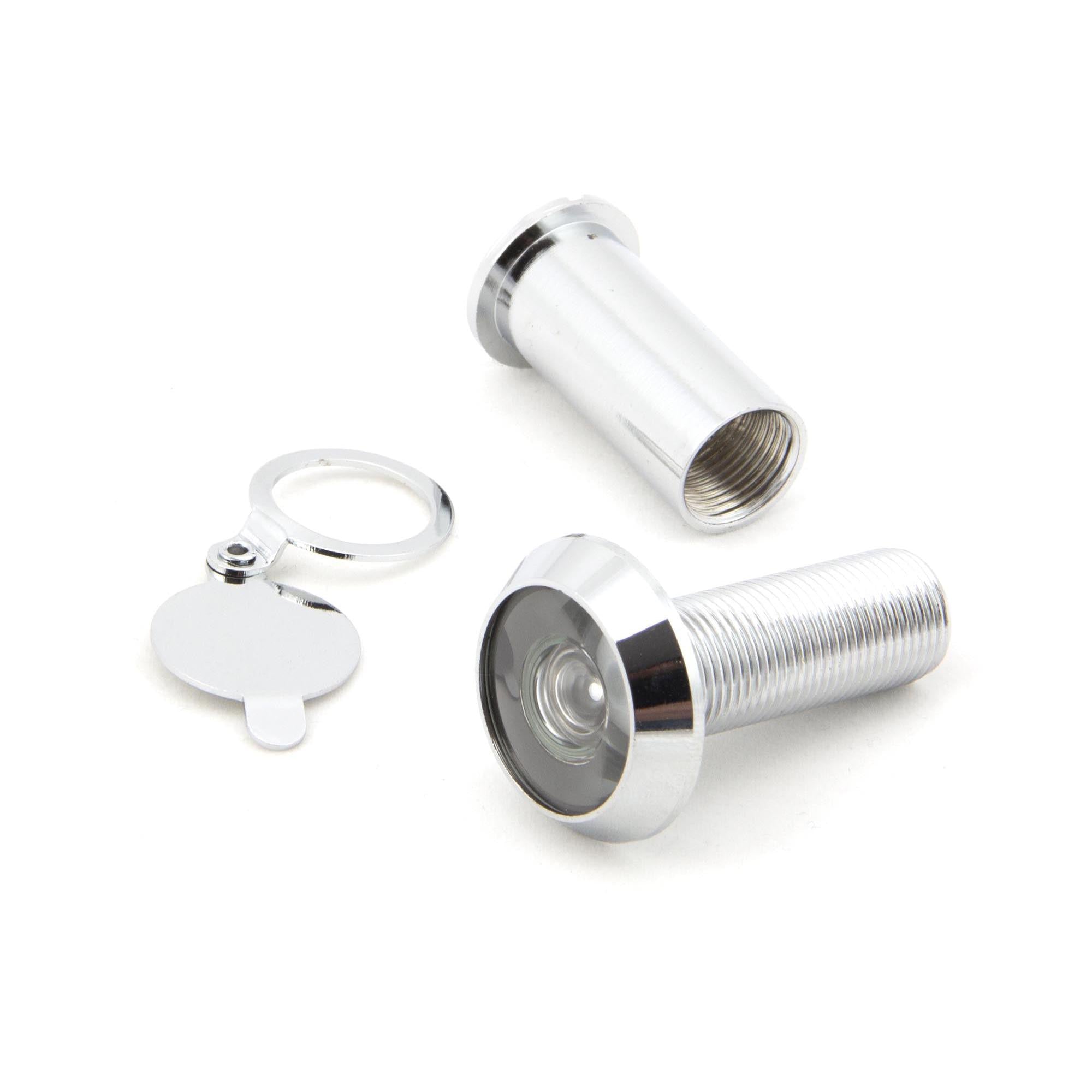 Polished Chrome Door Viewer 180° (34-56mm Door) | From The Anvil - Security - From The Anvil - Yester Home