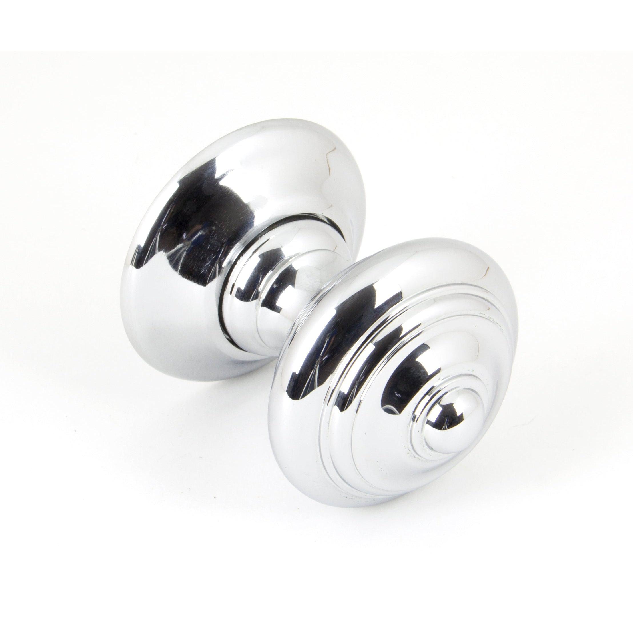 Polished Chrome Elmore Concealed Mortice Knob Set | From The Anvil-Mortice Knobs-Yester Home