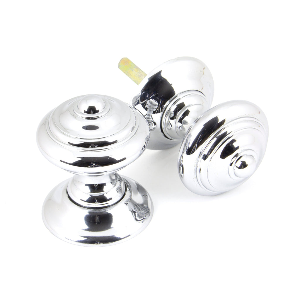 Polished Chrome Elmore Concealed Mortice Knob Set | From The Anvil-Mortice Knobs-Yester Home