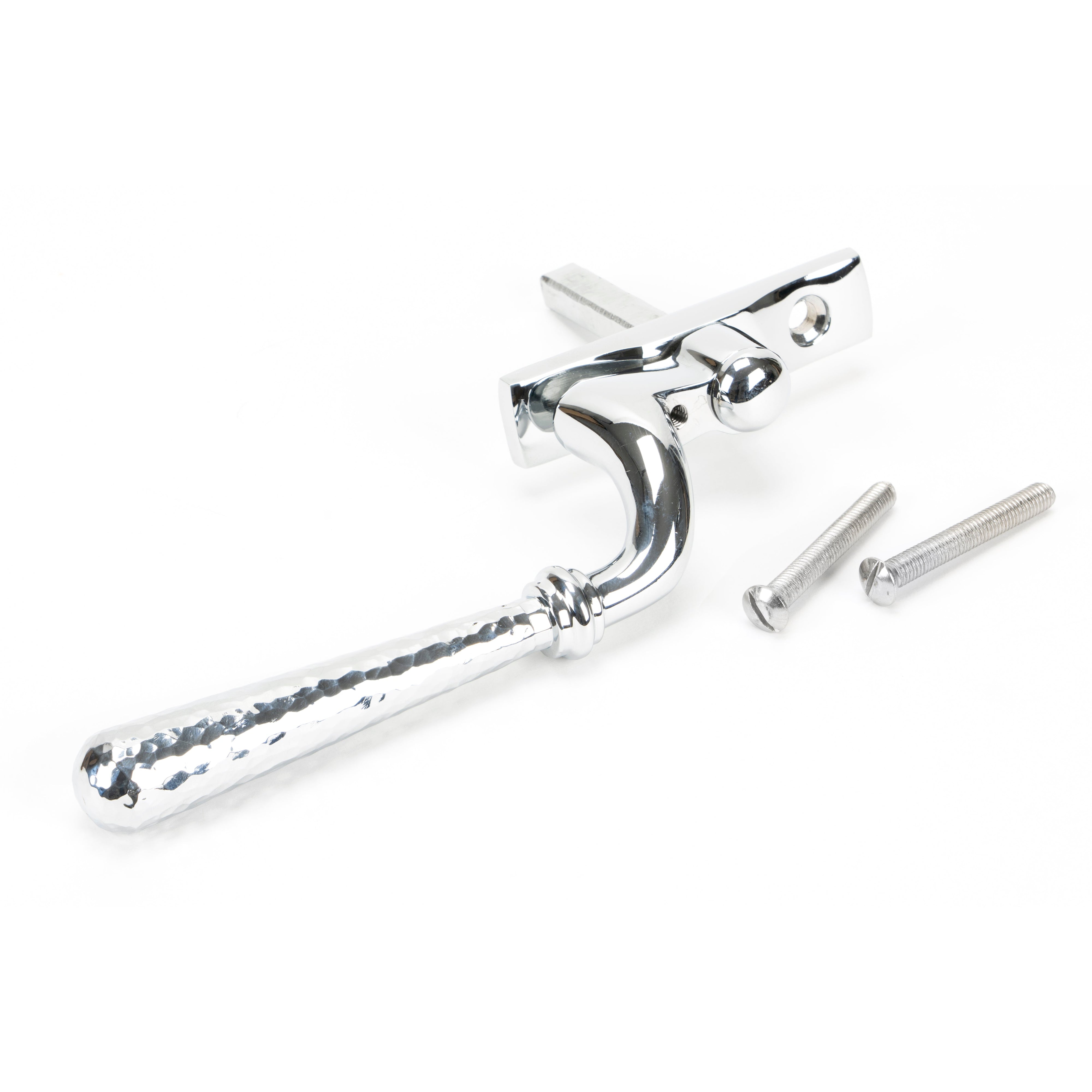 Polished Chrome Hammered Newbury Espag - RH | From The Anvil-Espag. Fasteners-Yester Home