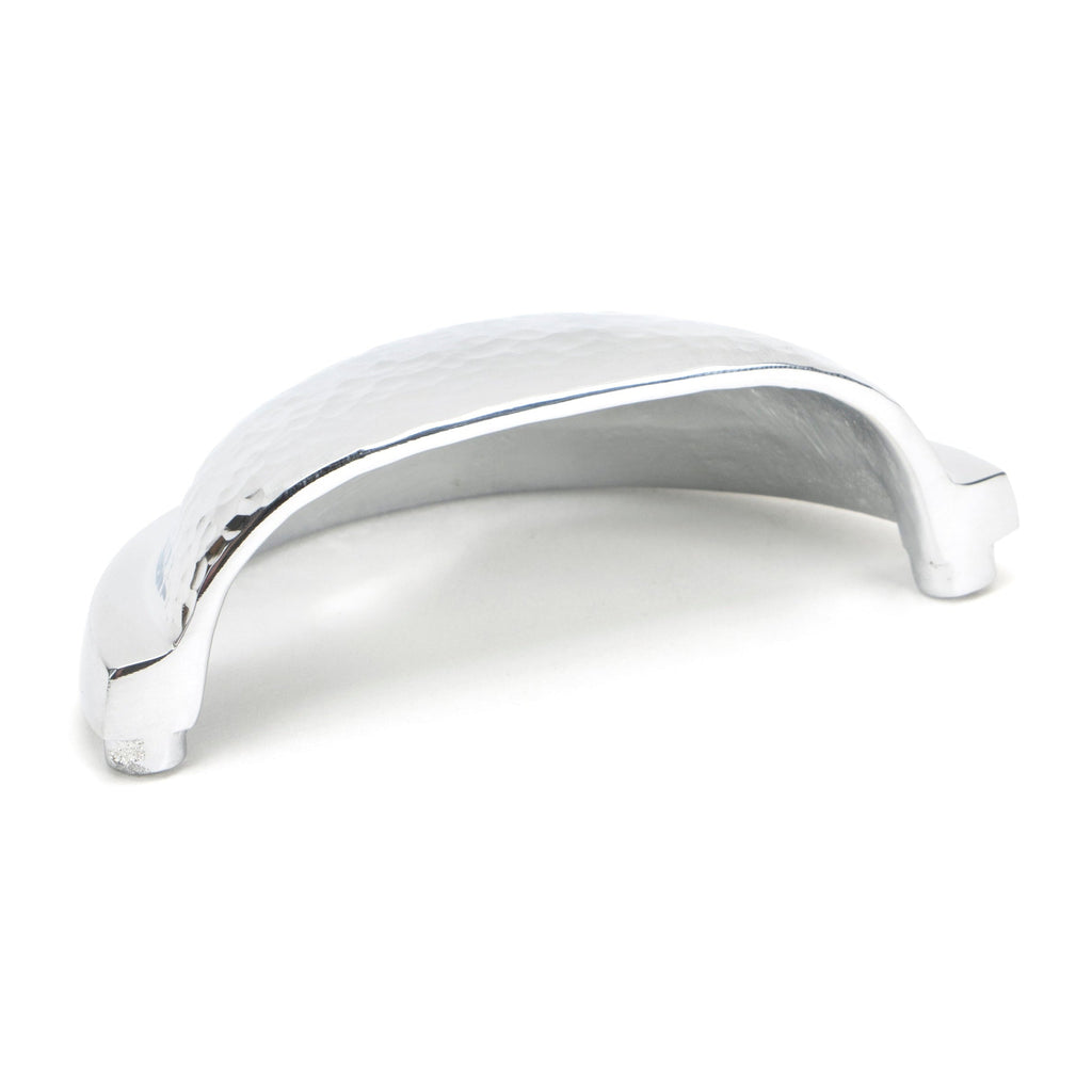 Polished Chrome Hammered Regency Concealed Drawer Pull | From The Anvil-Drawer Pulls-Yester Home