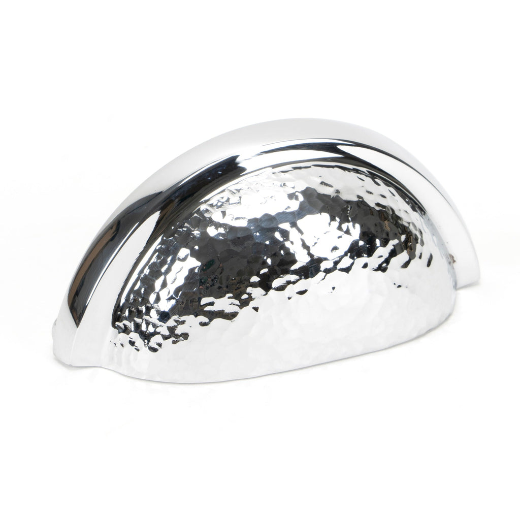 Polished Chrome Hammered Regency Concealed Drawer Pull | From The Anvil-Drawer Pulls-Yester Home