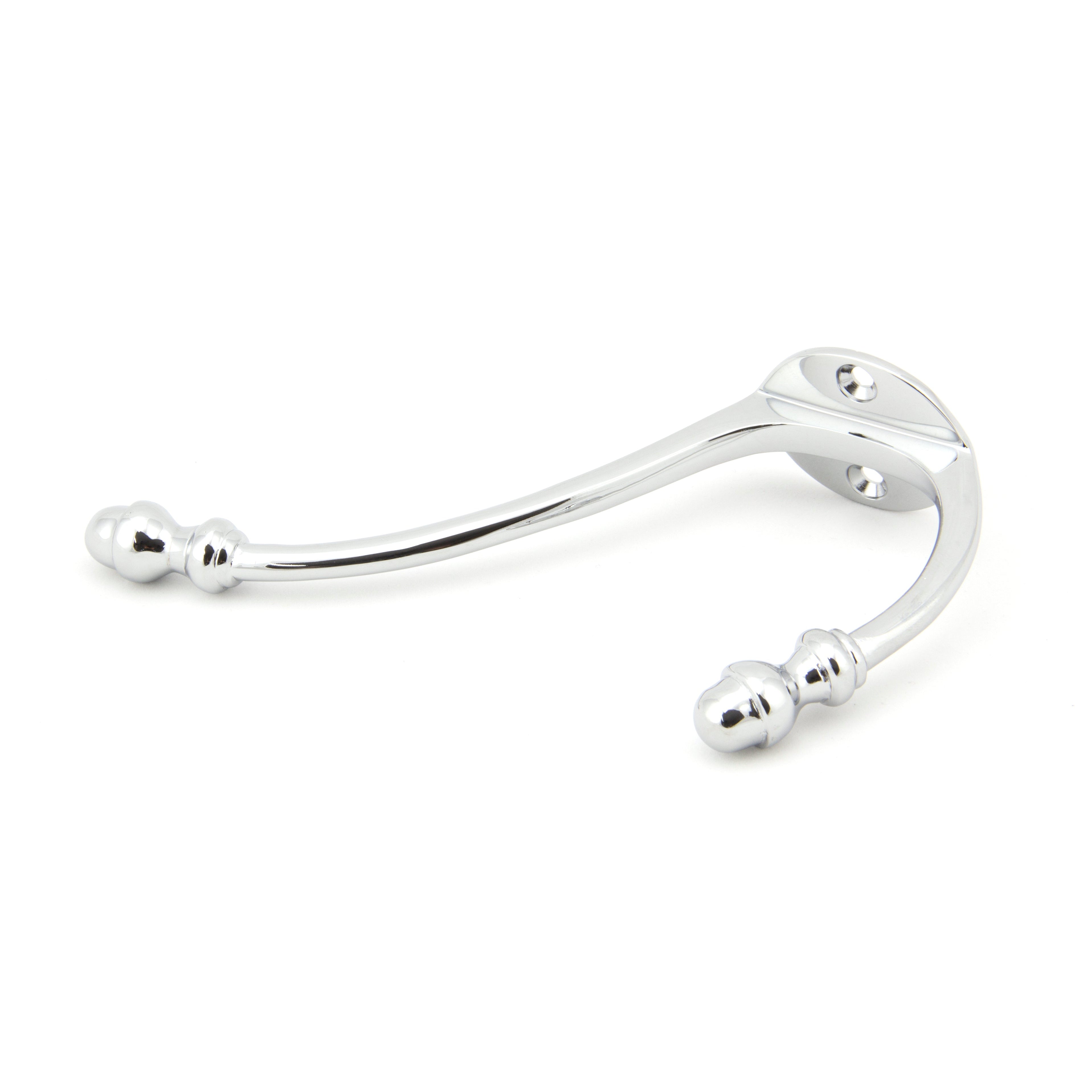 Polished Chrome Hat & Coat Hook | From The Anvil-Coat Hooks-Yester Home