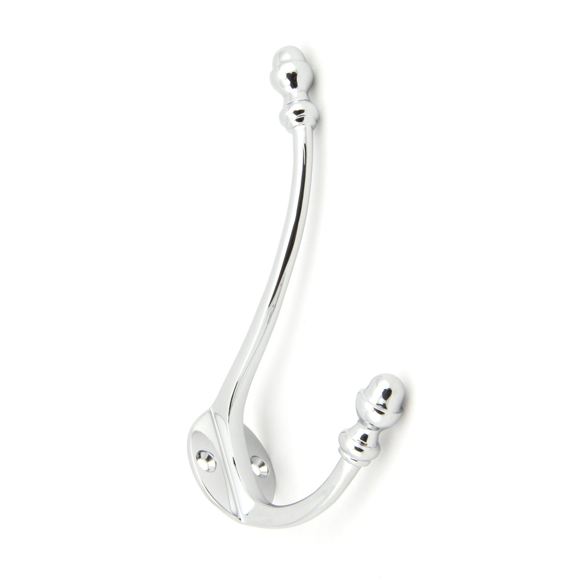 Polished Chrome Hat & Coat Hook | From The Anvil-Coat Hooks-Yester Home