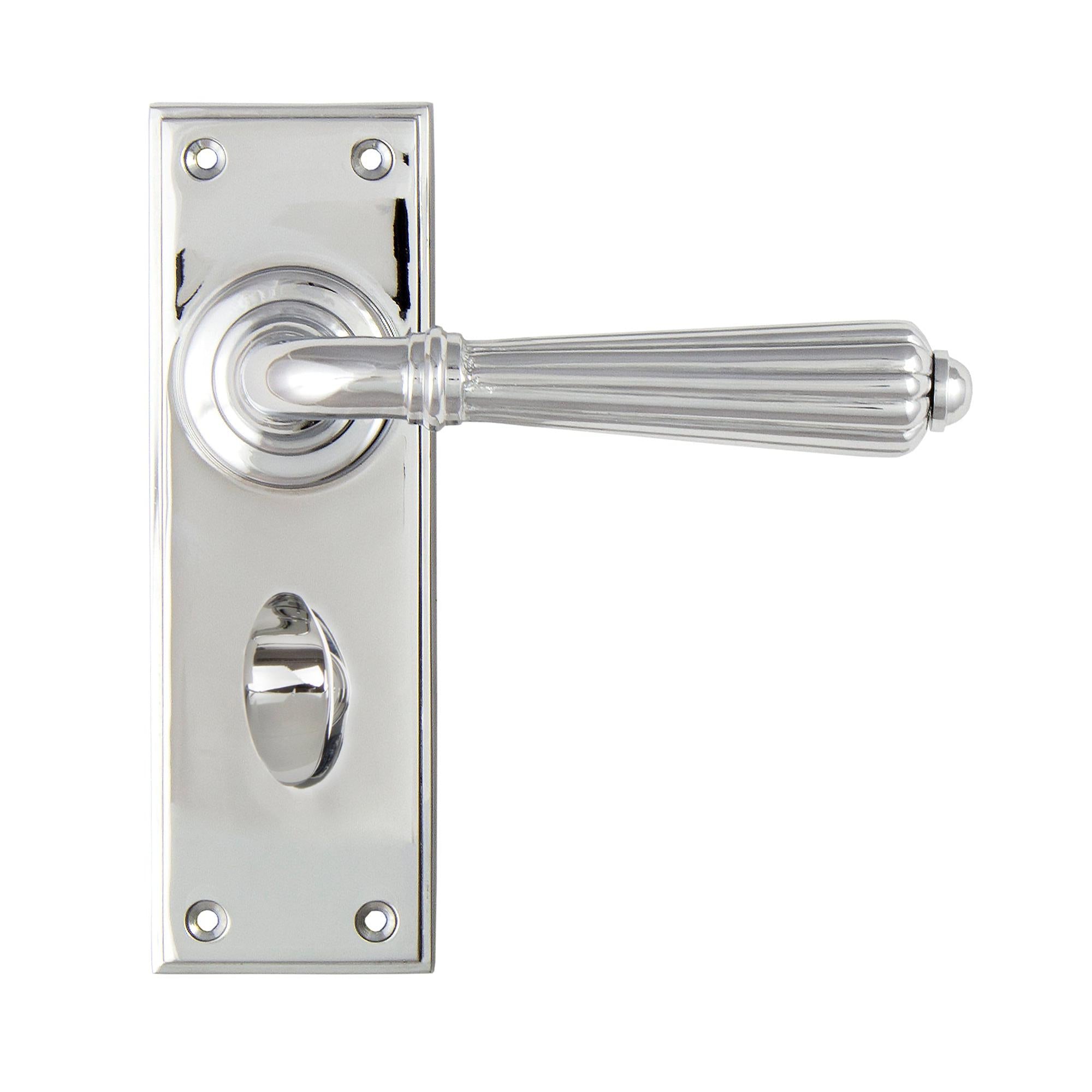 Polished Chrome Hinton Lever Bathroom Set | From The Anvil - Lever Bathroom - From The Anvil - Yester Home