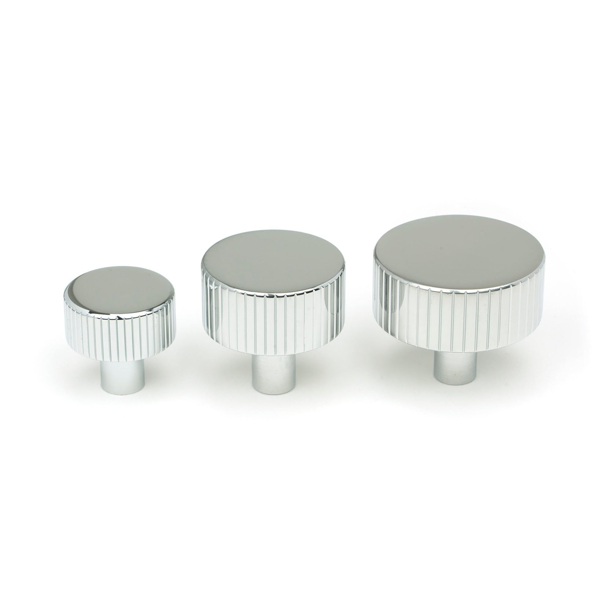 Polished Chrome Judd Cabinet Knob - 25mm (No rose) | From The Anvil - Cabinet Knobs - From The Anvil - Yester Home