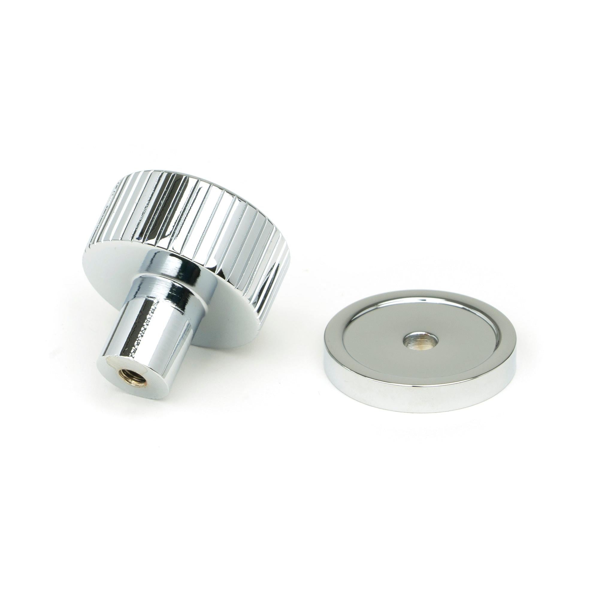 Polished Chrome Judd Cabinet Knob - 25mm (Plain) | From The Anvil - Cabinet Knobs - From The Anvil - Yester Home