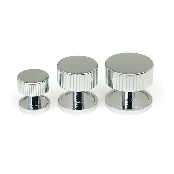Polished Chrome Judd Cabinet Knob - 25mm (Plain) | From The Anvil-Cabinet Knobs-Yester Home