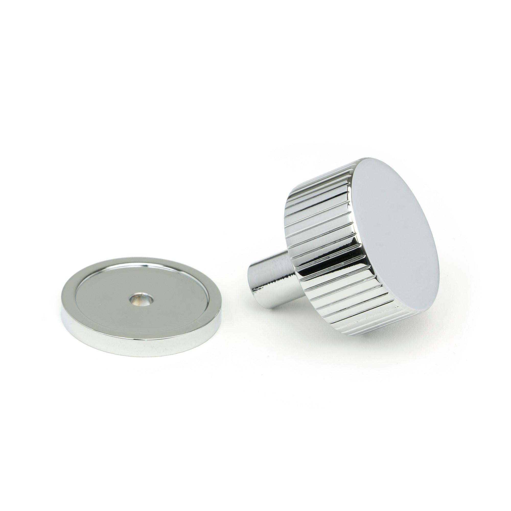 Polished Chrome Judd Cabinet Knob - 32mm (Plain) | From The Anvil - Cabinet Knobs - From The Anvil - Yester Home