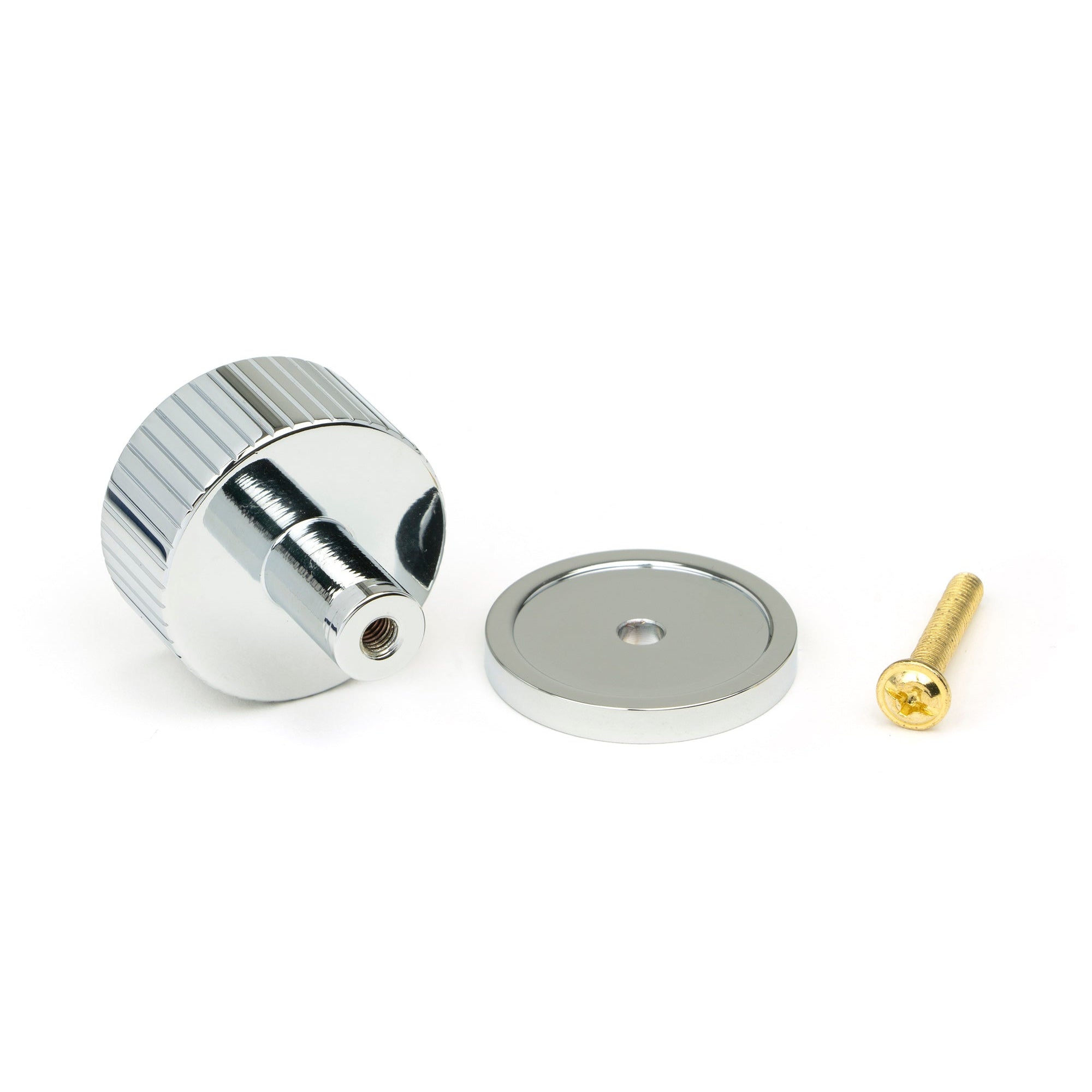 Polished Chrome Judd Cabinet Knob - 32mm (Plain) | From The Anvil-Cabinet Knobs-Yester Home