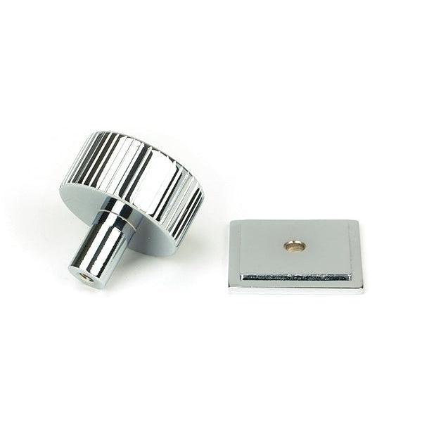 Polished Chrome Judd Cabinet Knob - 32mm (Square) | From The Anvil-Cabinet Knobs-Yester Home