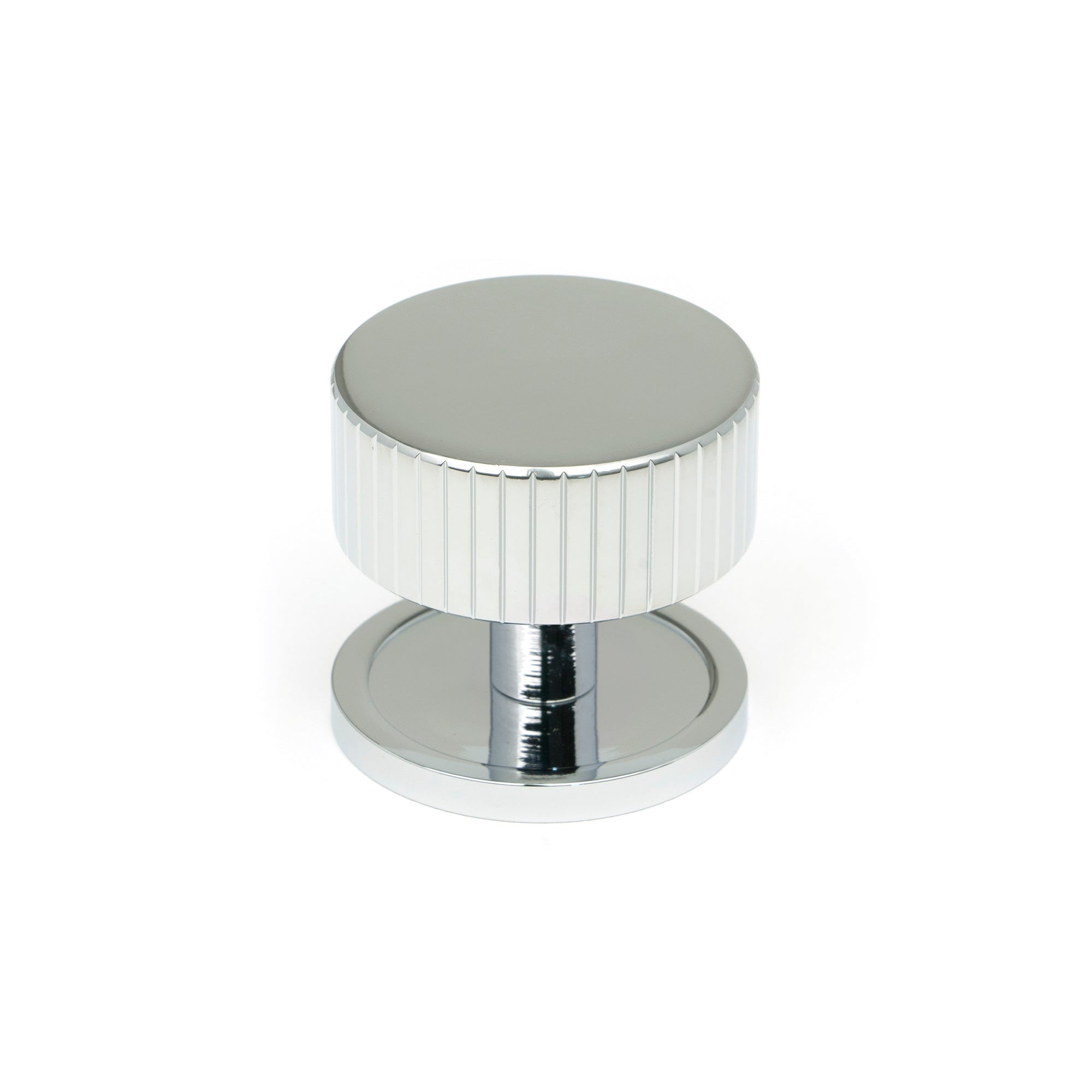 Polished Chrome Judd Cabinet Knob - 38mm (Plain) | From The Anvil-Cabinet Knobs-Yester Home
