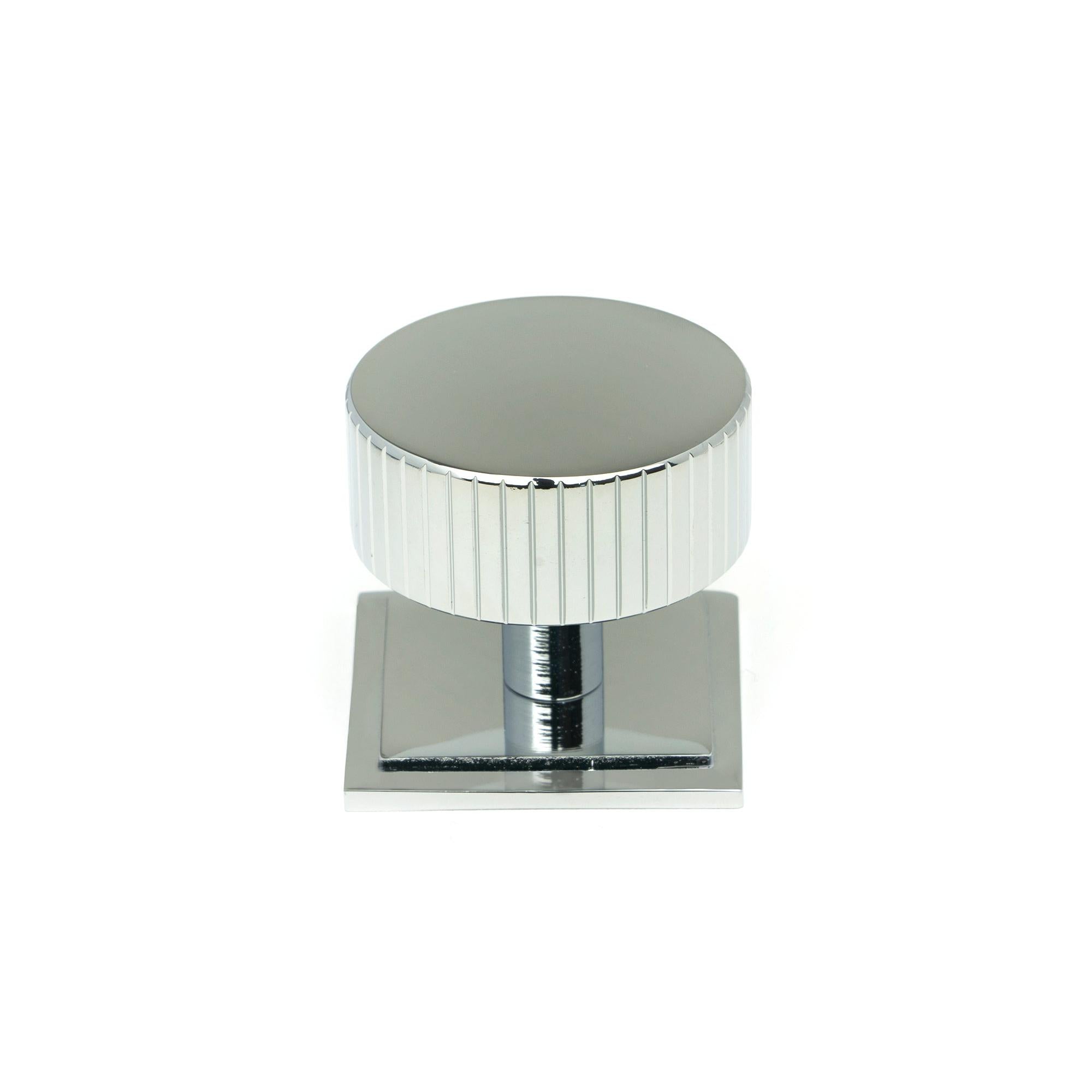 Polished Chrome Judd Cabinet Knob - 38mm (Square) | From The Anvil - Cabinet Knobs - From The Anvil - Yester Home