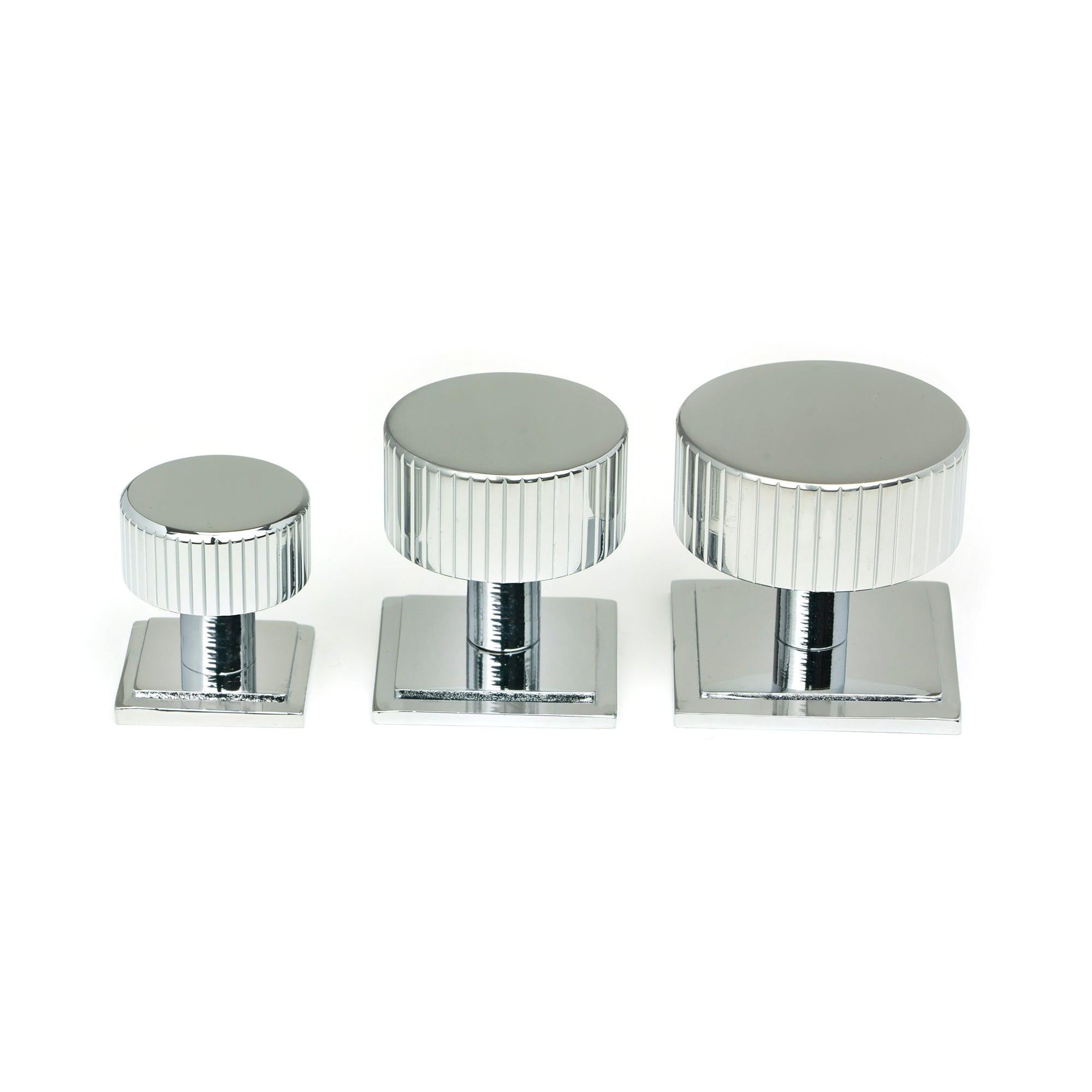 Polished Chrome Judd Cabinet Knob - 38mm (Square) | From The Anvil - Cabinet Knobs - From The Anvil - Yester Home