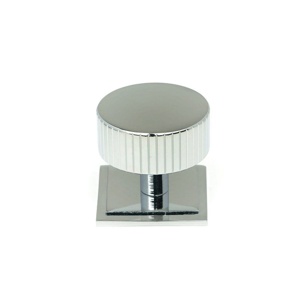 Polished Chrome Judd Cabinet Knob - 38mm (Square) | From The Anvil-Cabinet Knobs-Yester Home