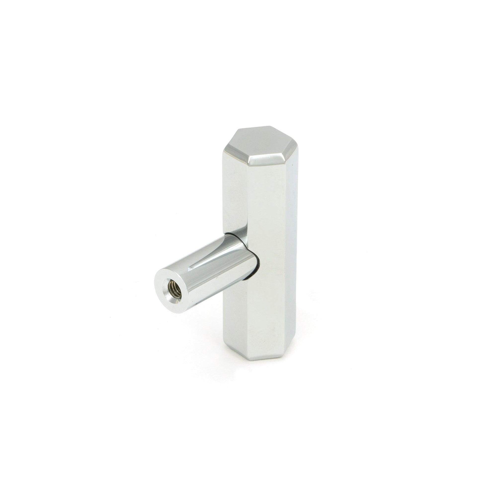 Polished Chrome Kahlo T-Bar | From The Anvil-Cabinet Knobs-Yester Home
