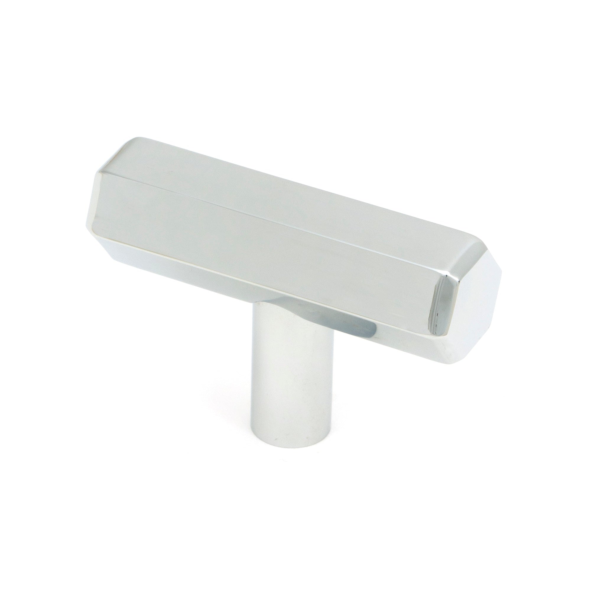 Polished Chrome Kahlo T-Bar | From The Anvil-Cabinet Knobs-Yester Home