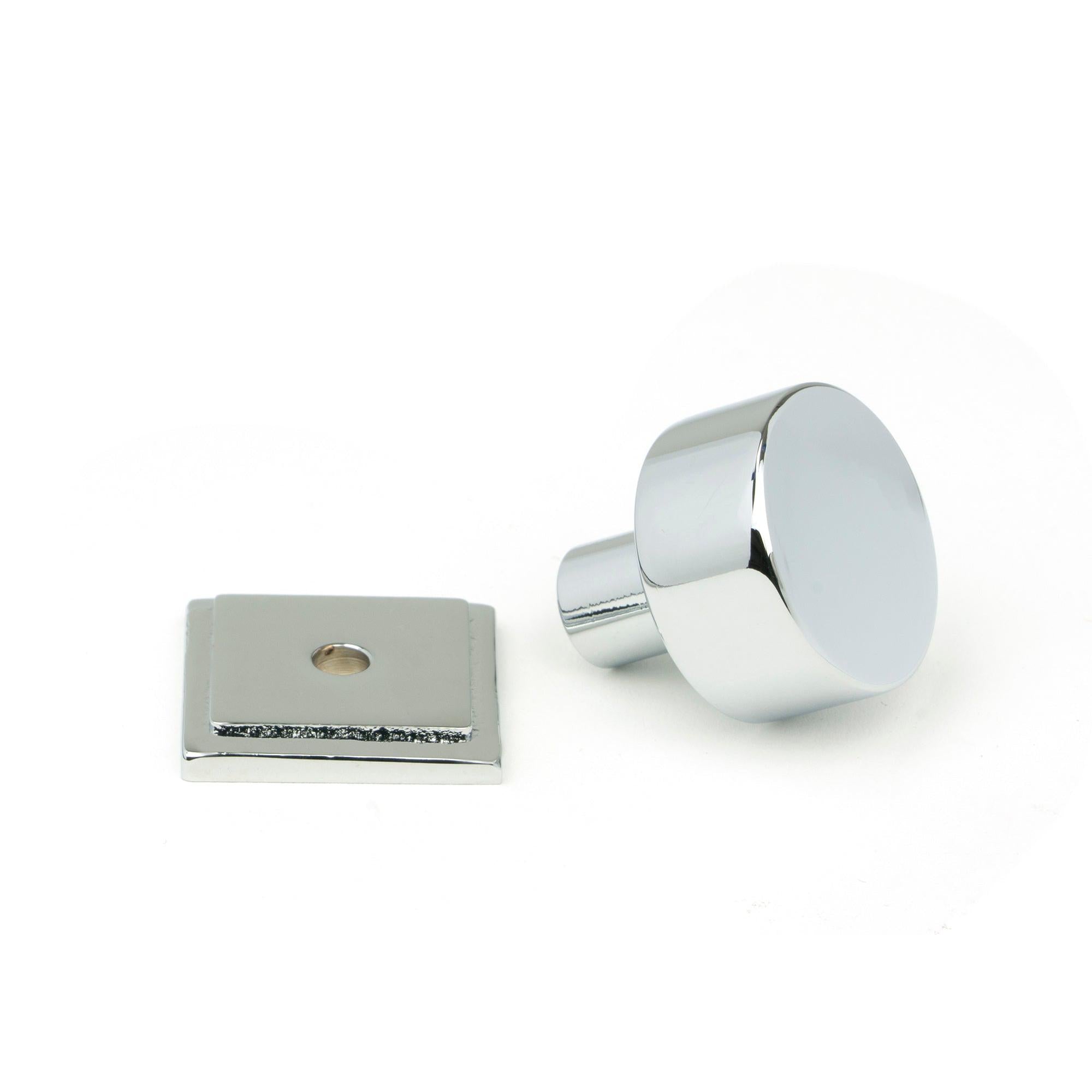 Polished Chrome Kelso Cabinet Knob - 25mm (Square) | From The Anvil - Cabinet Knobs - From The Anvil - Yester Home