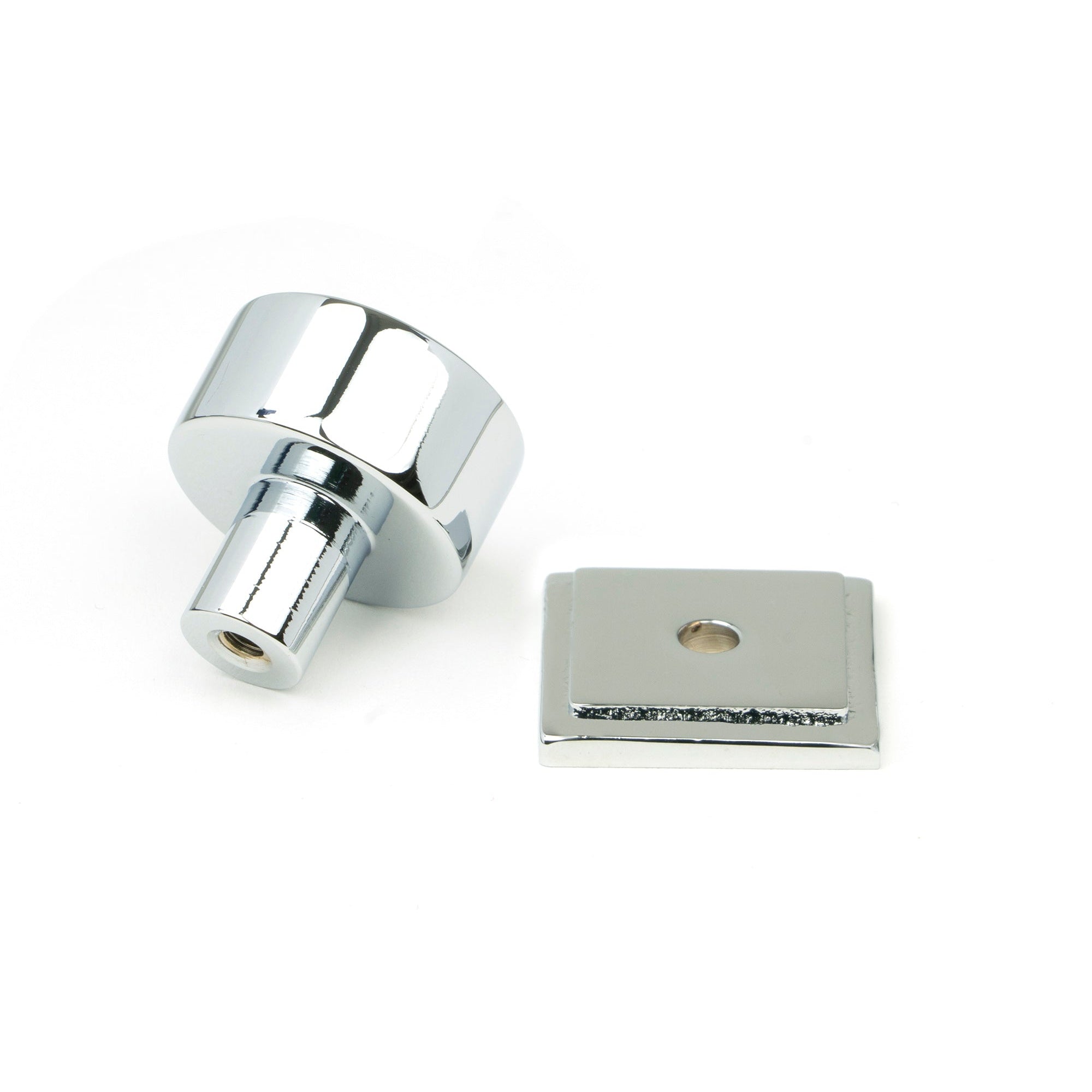 Polished Chrome Kelso Cabinet Knob - 25mm (Square) | From The Anvil-Cabinet Knobs-Yester Home