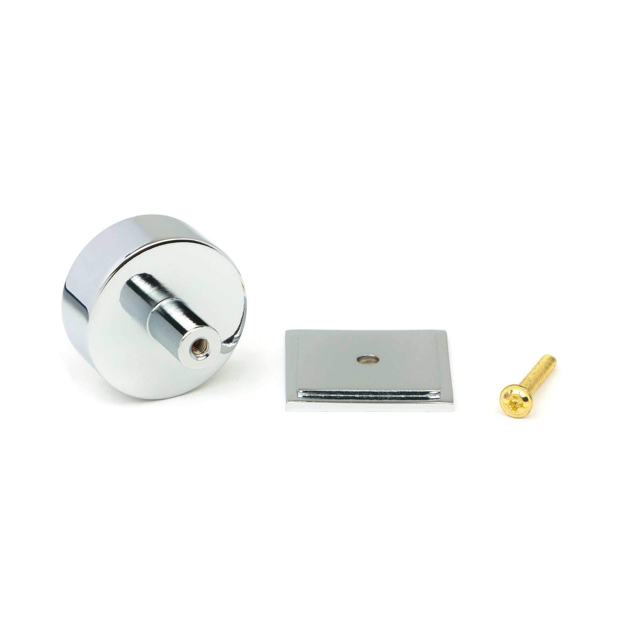 Polished Chrome Kelso Cabinet Knob - 38mm (Square) | From The Anvil - Cabinet Knobs - From The Anvil - Yester Home