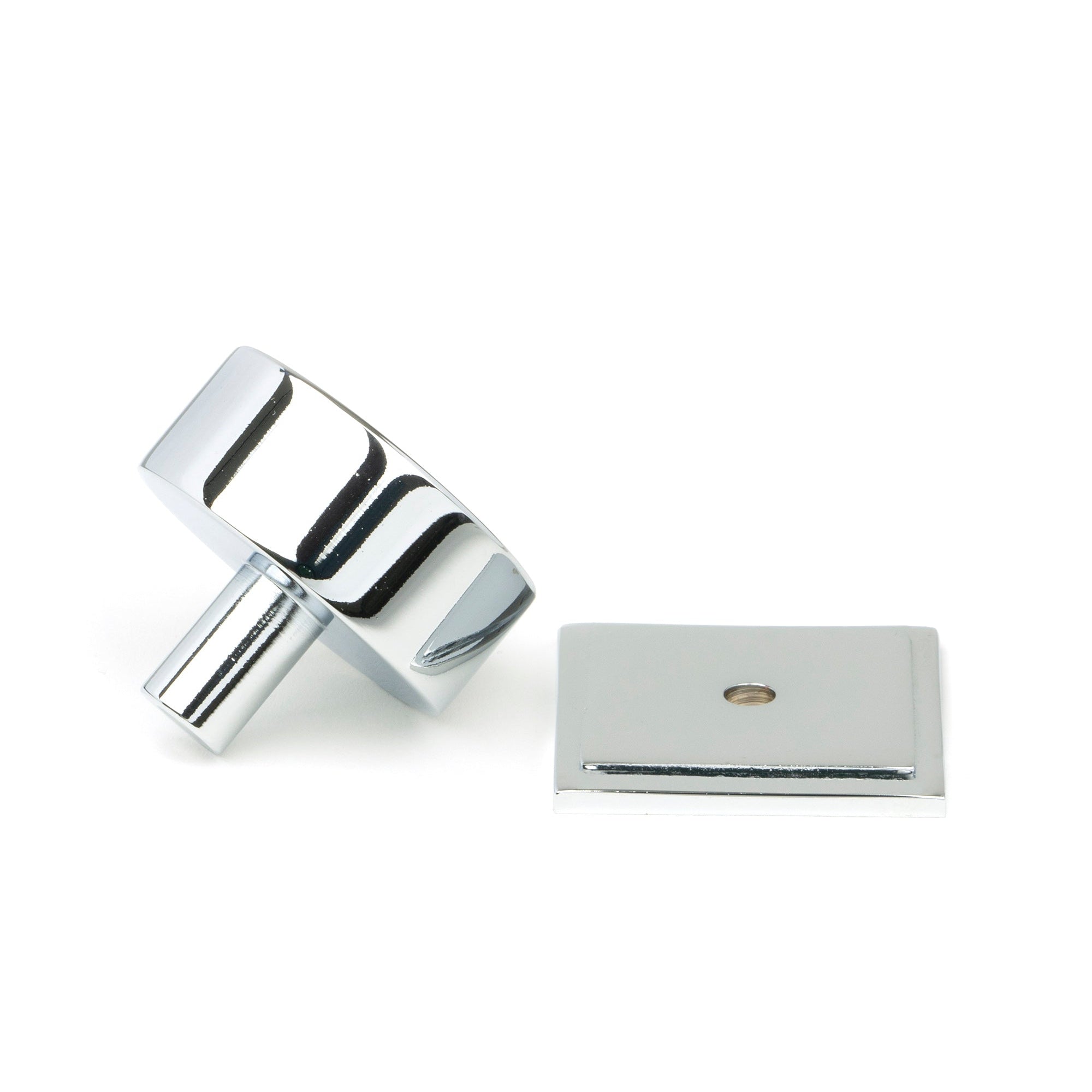 Polished Chrome Kelso Cabinet Knob - 38mm (Square) | From The Anvil-Cabinet Knobs-Yester Home