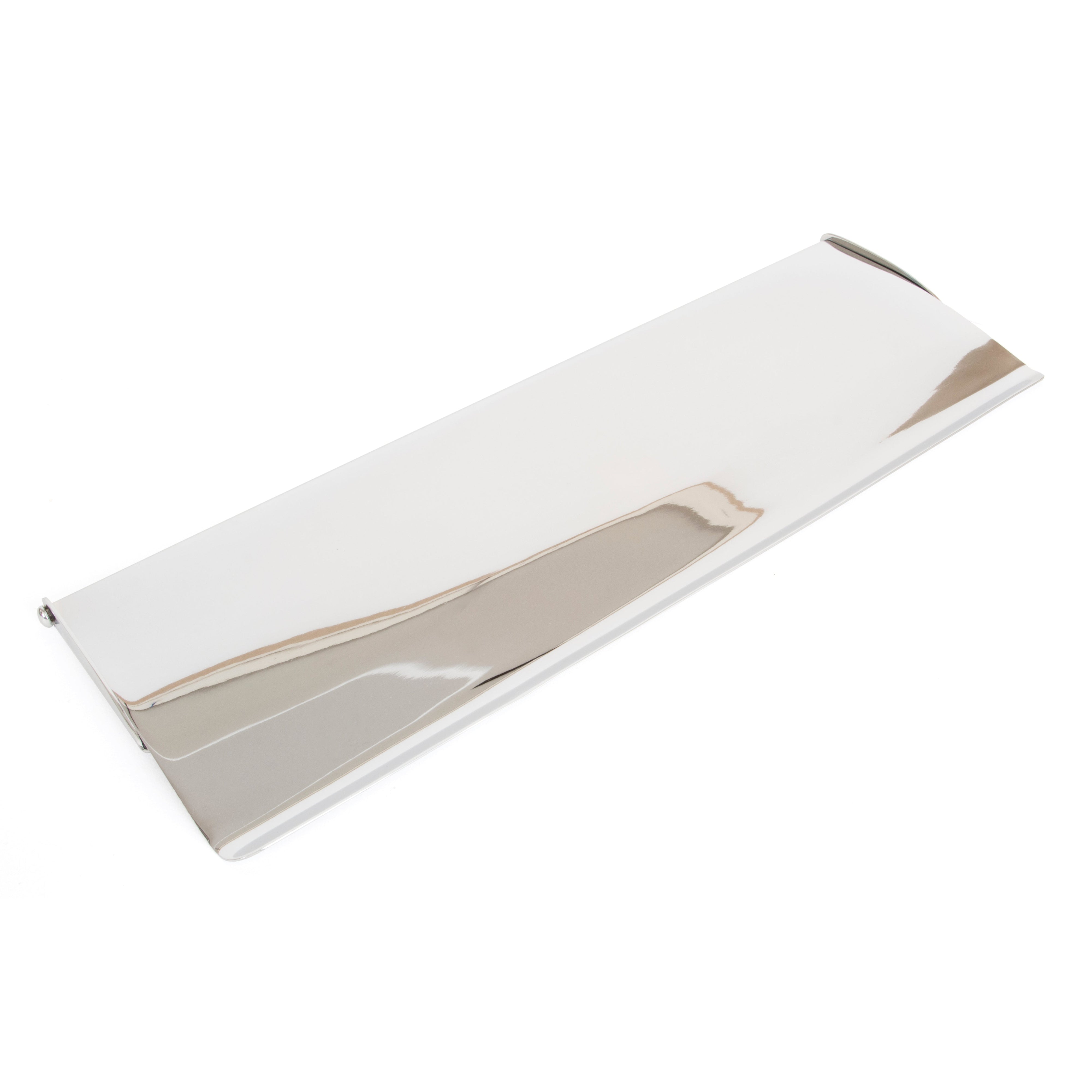 Polished Chrome Large Letter Plate Cover | From The Anvil-Letter Plate Covers-Yester Home