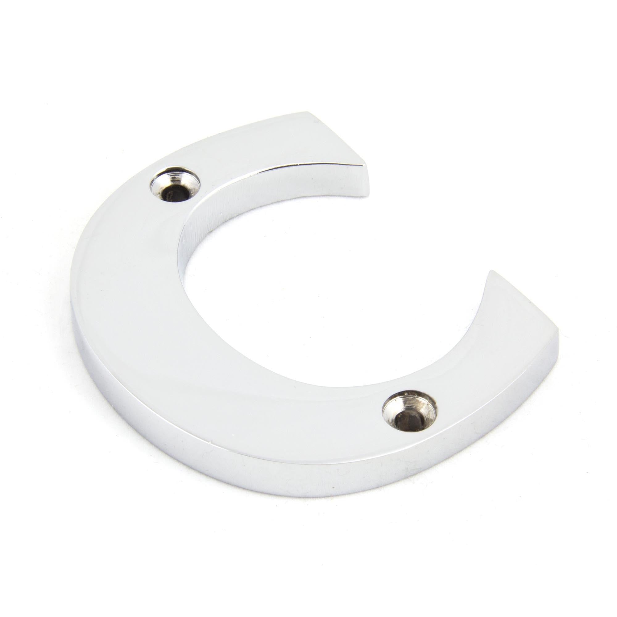 Polished Chrome Letter C | From The Anvil - Letters - From The Anvil - Yester Home