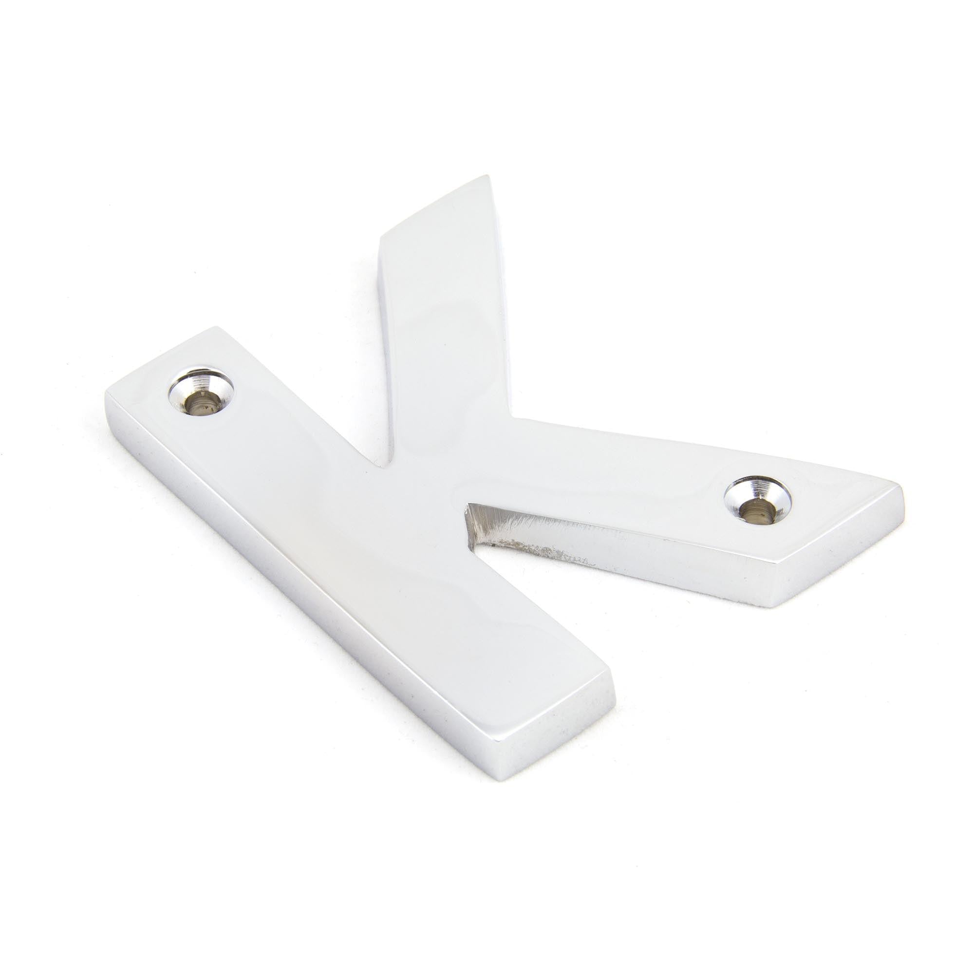Polished Chrome Letter K | From The Anvil - Letters - From The Anvil - Yester Home