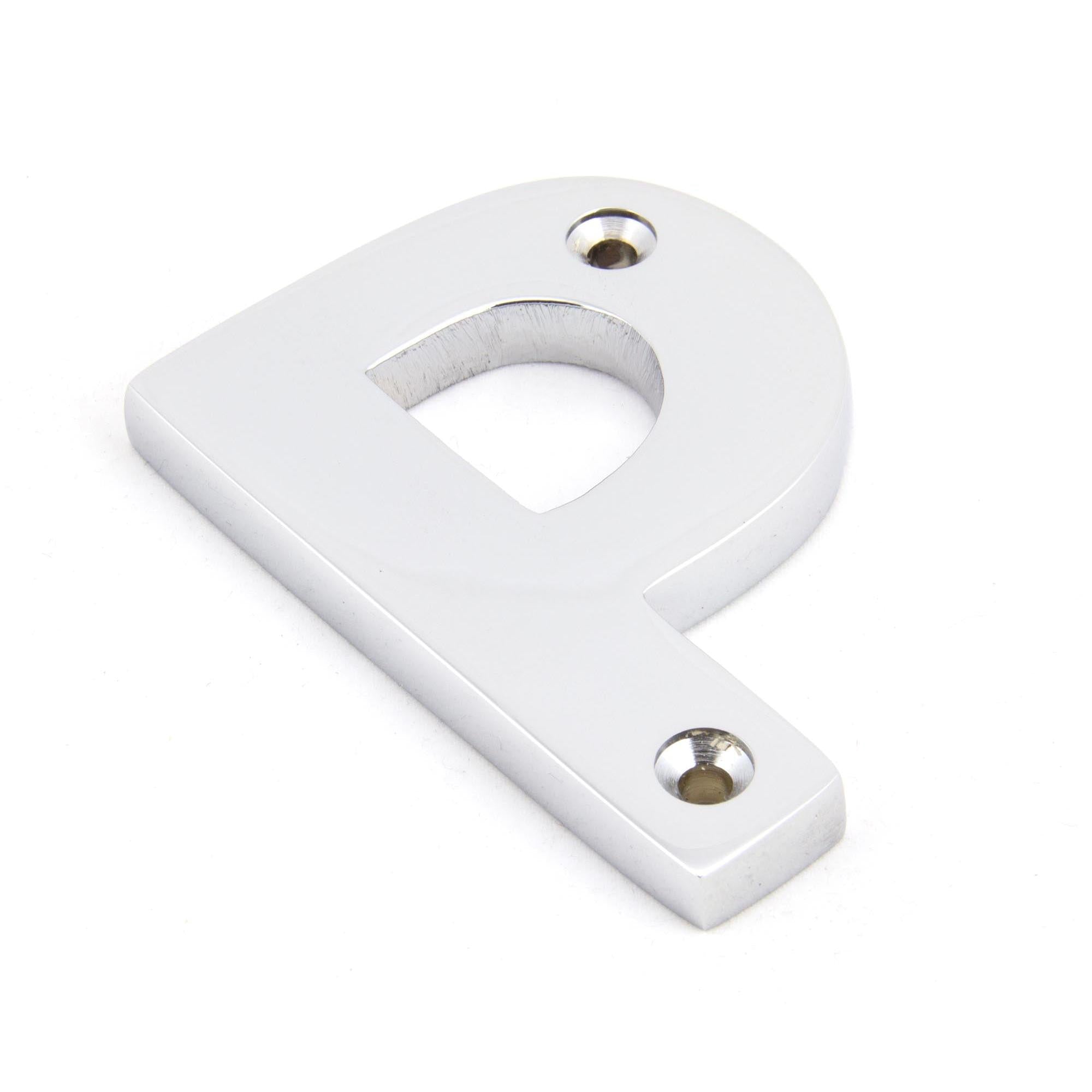Polished Chrome Letter P | From The Anvil - Letters - From The Anvil - Yester Home