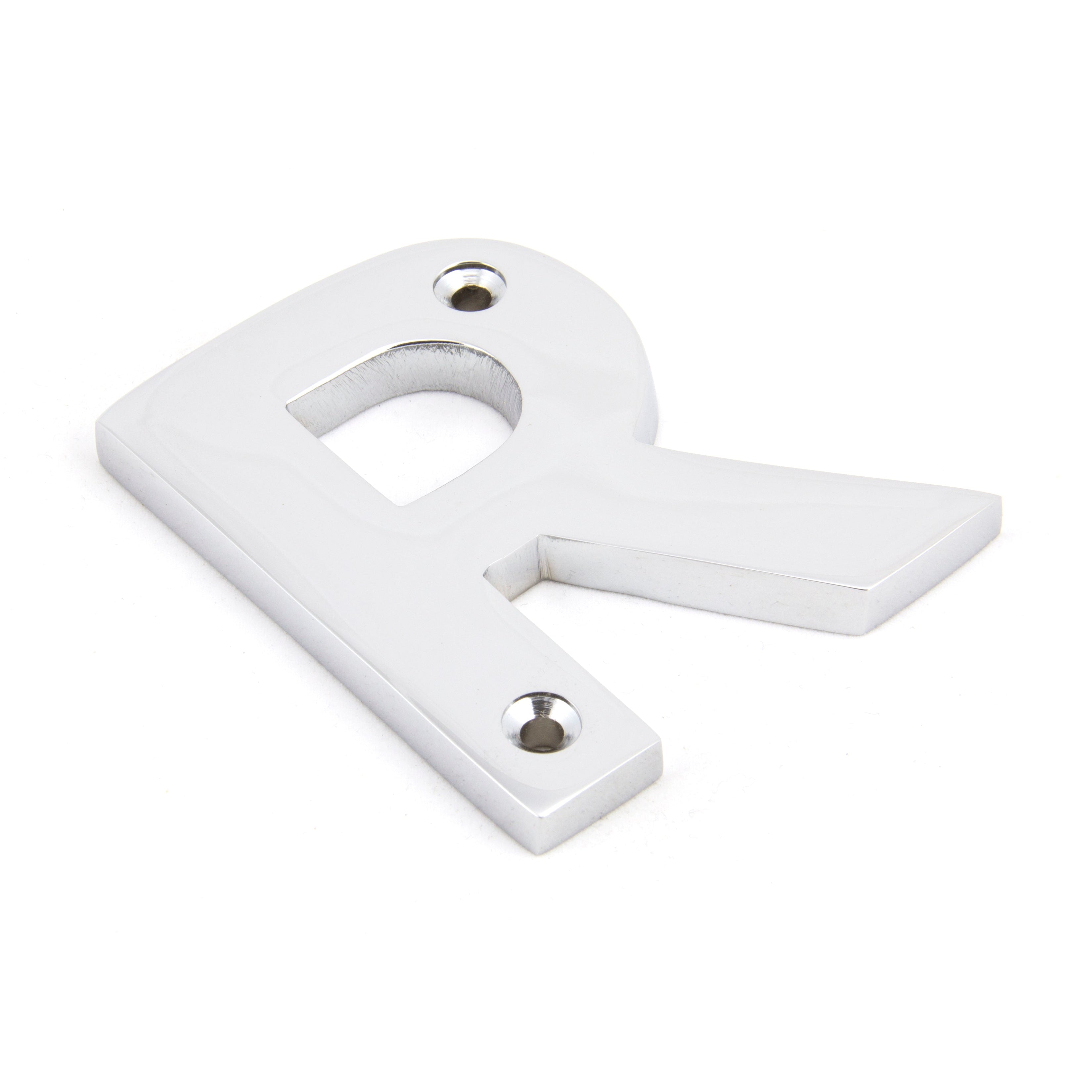 Polished Chrome Letter R | From The Anvil-Letters-Yester Home