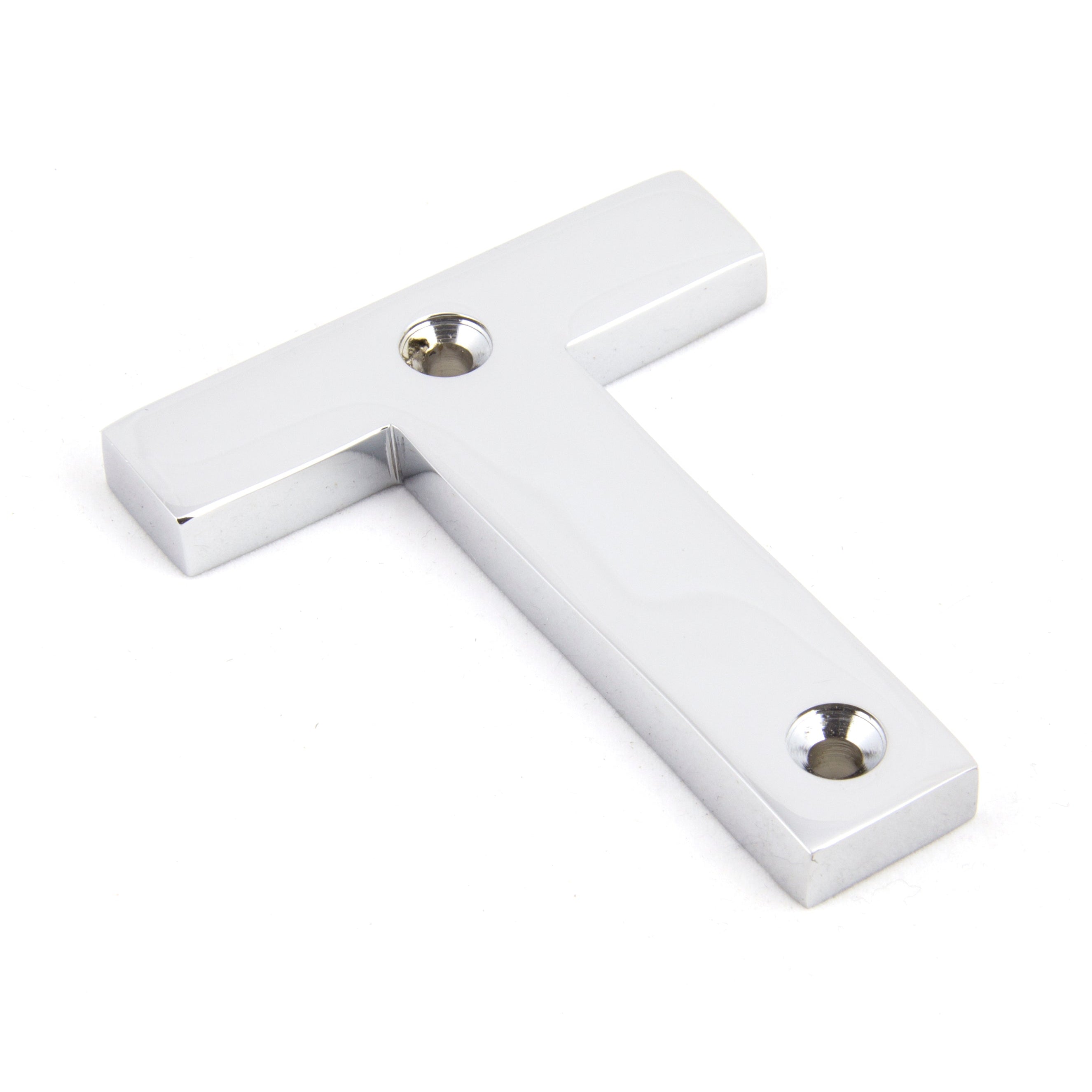 Polished Chrome Letter T | From The Anvil-Letters-Yester Home