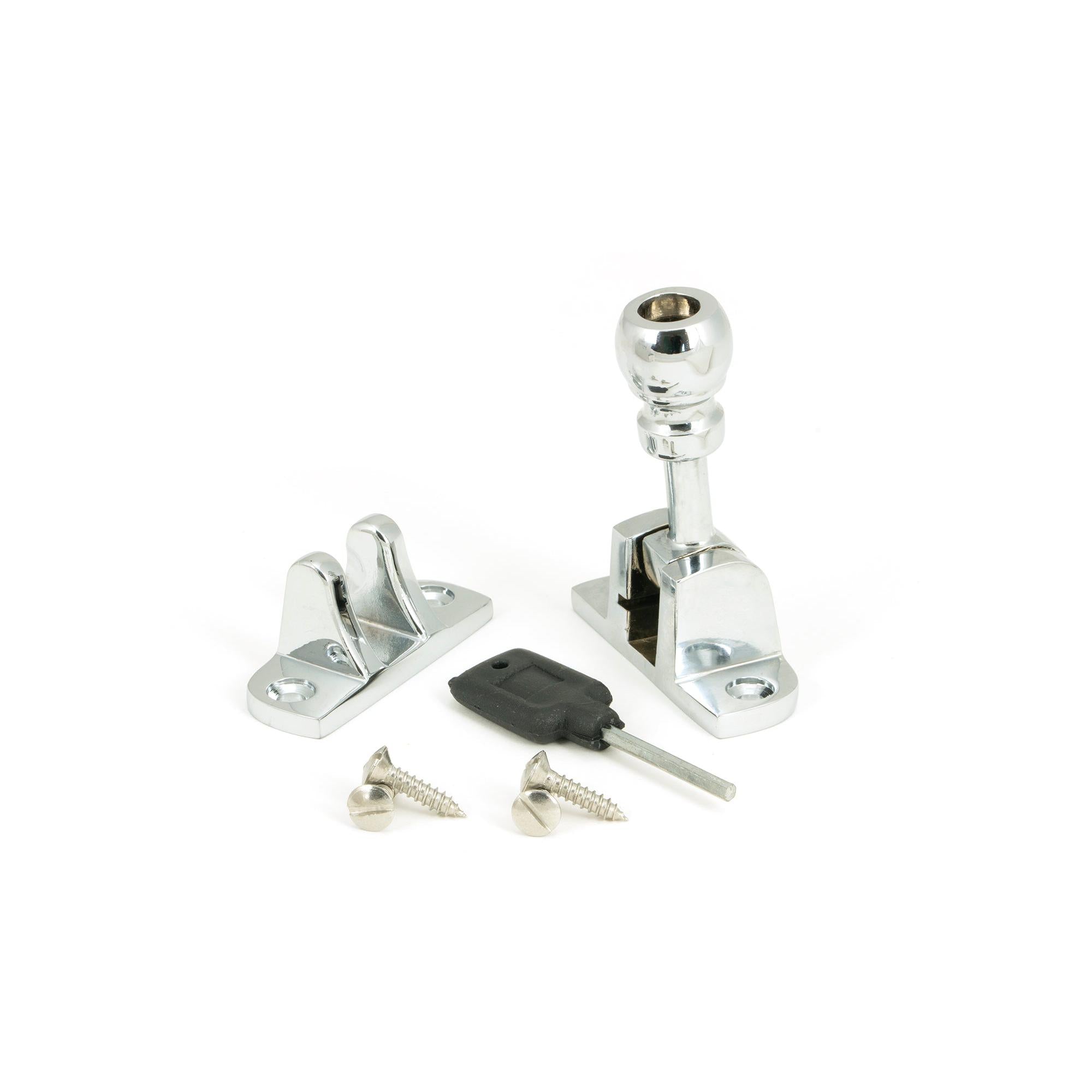 Polished Chrome Mushroom Brighton Fastener (Radiused) | From The Anvil - Fasteners - From The Anvil - Yester Home