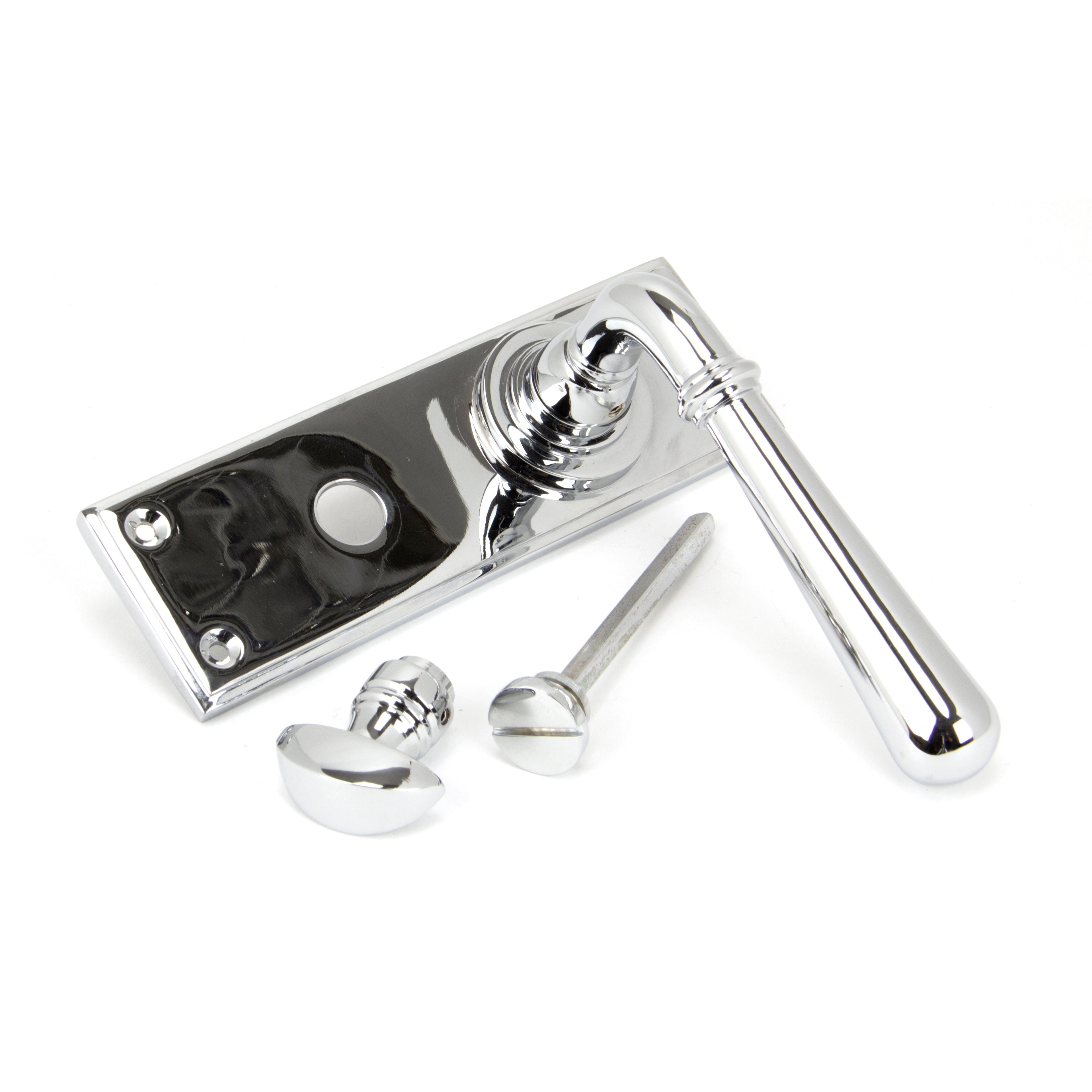 Polished Chrome Newbury Lever Bathroom Set | From The Anvil-Lever Bathroom-Yester Home