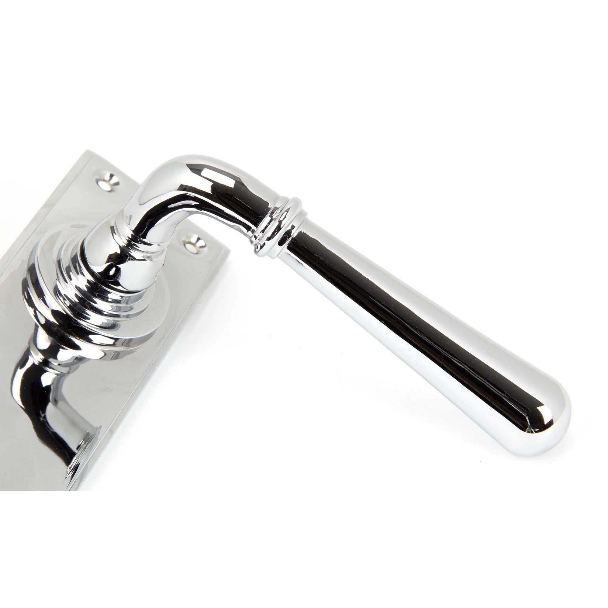 Polished Chrome Newbury Lever Lock Set | From The Anvil - Lever Lock - From The Anvil - Yester Home