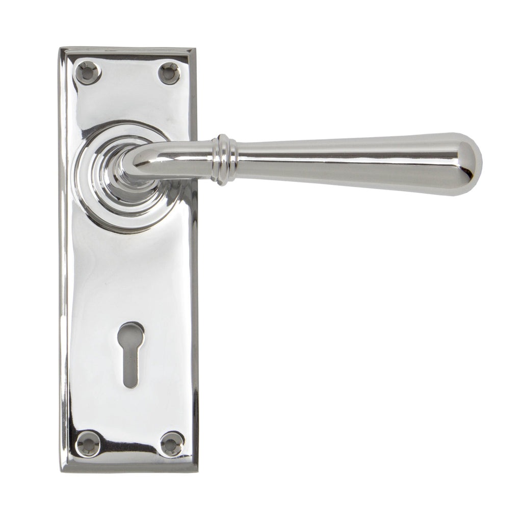 Polished Chrome Newbury Lever Lock Set | From The Anvil-Lever Lock-Yester Home