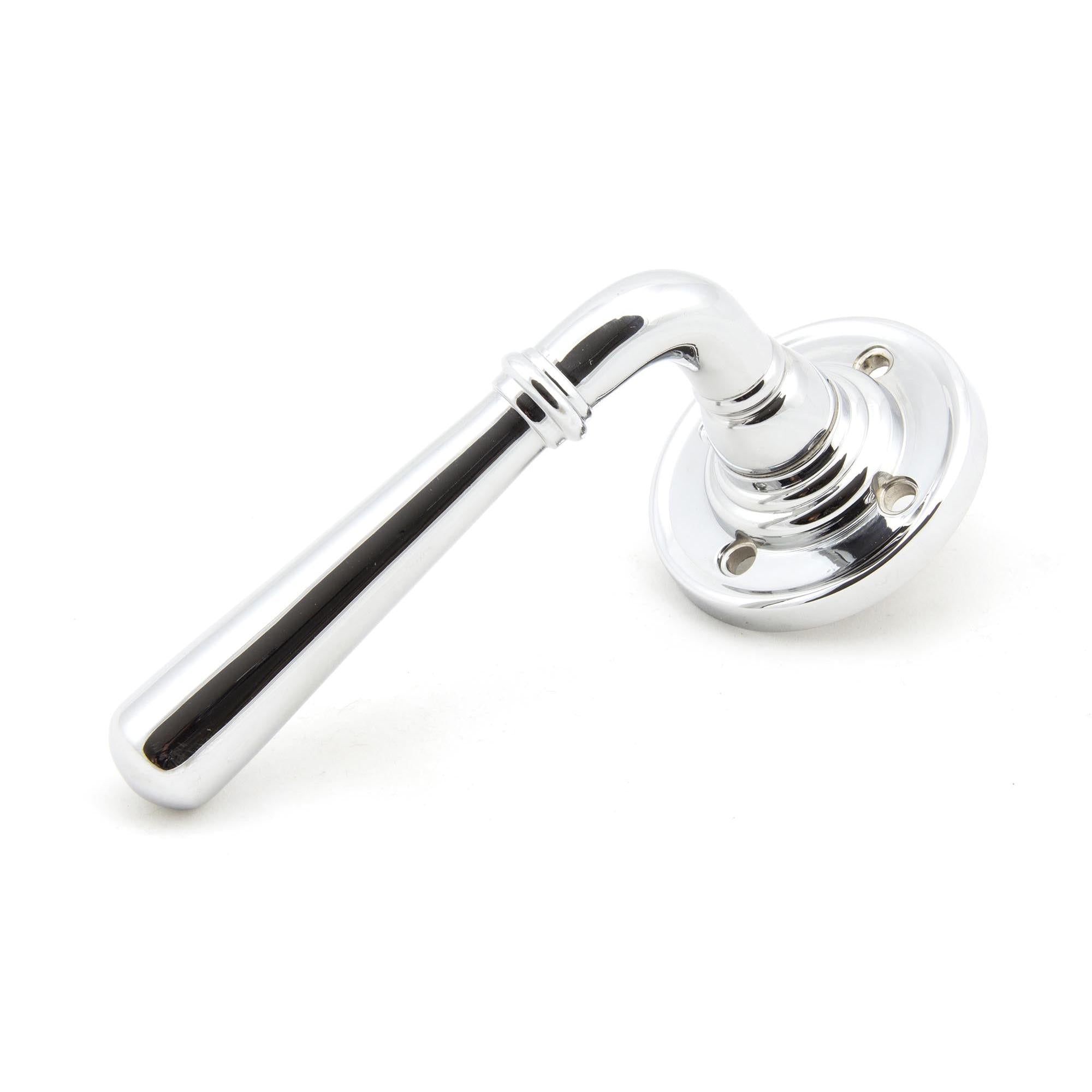 Polished Chrome Newbury Lever on Rose Set - Unsprung | From The Anvil - Lever on Rose - From The Anvil - Yester Home
