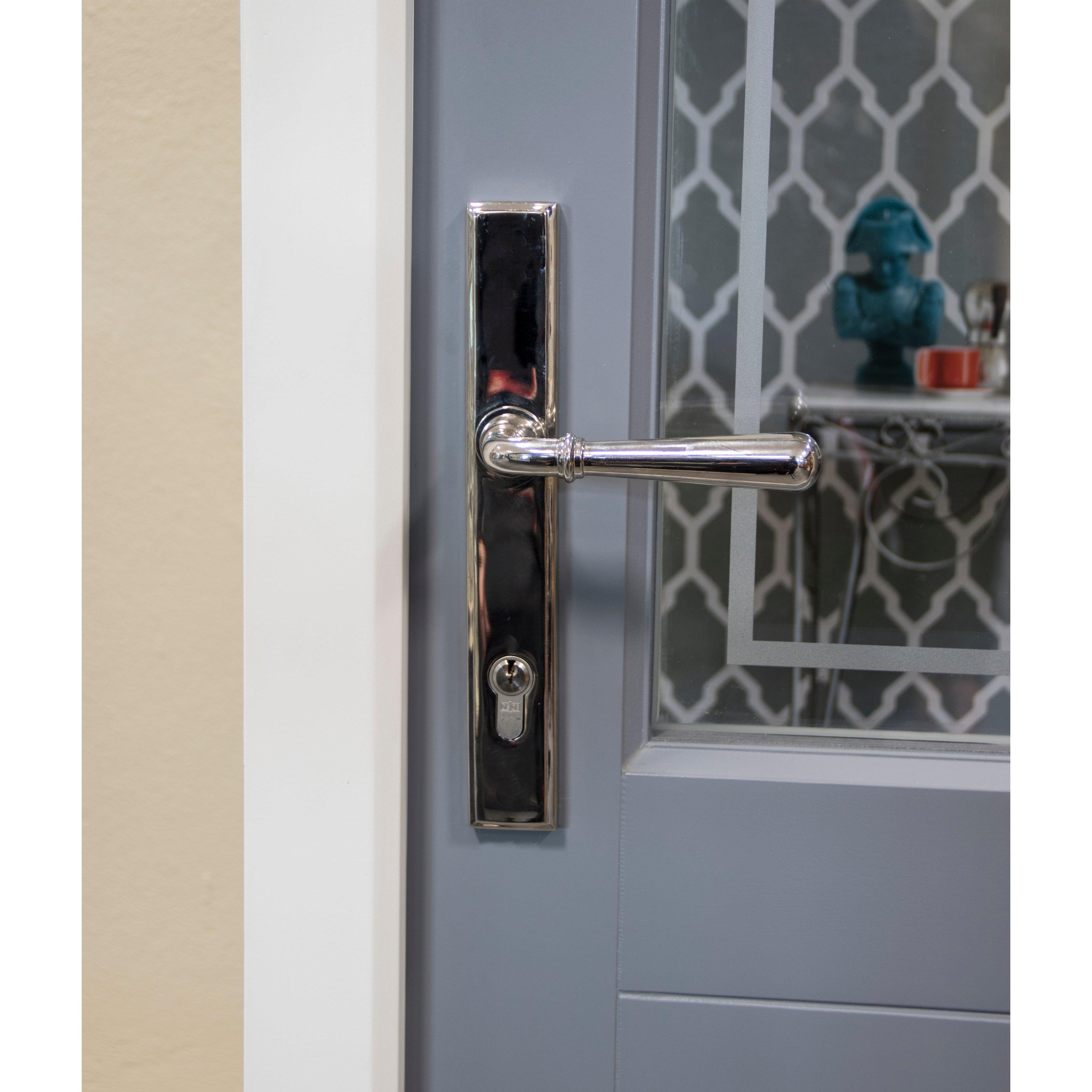 Polished Chrome Newbury Slimline Lever Espag. Lock Set | From The Anvil-Espagnolette-Yester Home